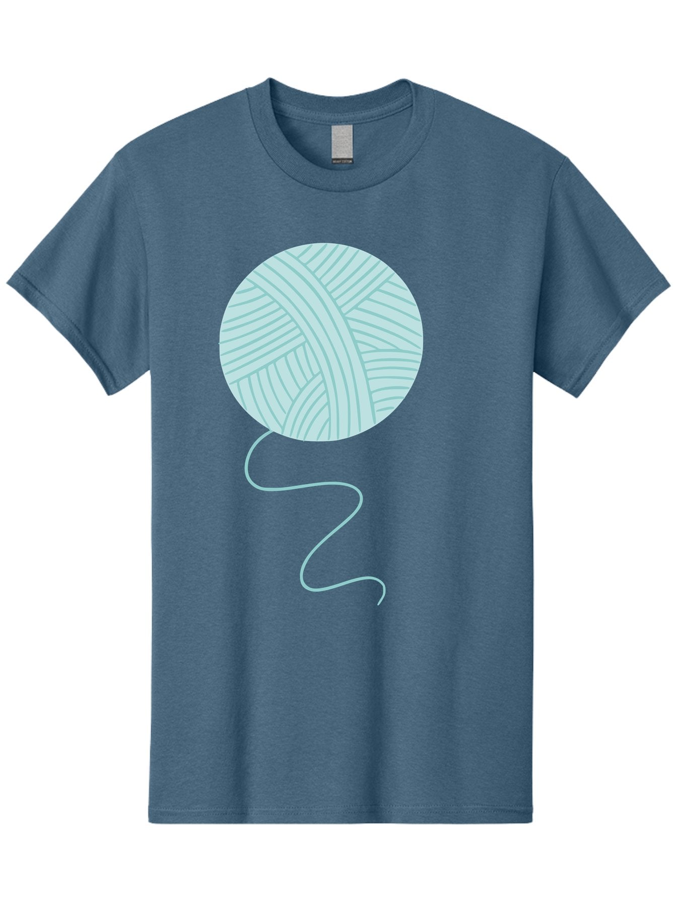 Ball-Of-Yarn Men'S Graphic Tee, 100% Cotton, Comfortable Casual Summer Wear, Machine Washable, Ball Of Yarn, Knitting Supplies, Crafting Essentials, Yarn Thread, Creative Hobbies, Handmade Crafts, Knitting Yarn Aac000 13