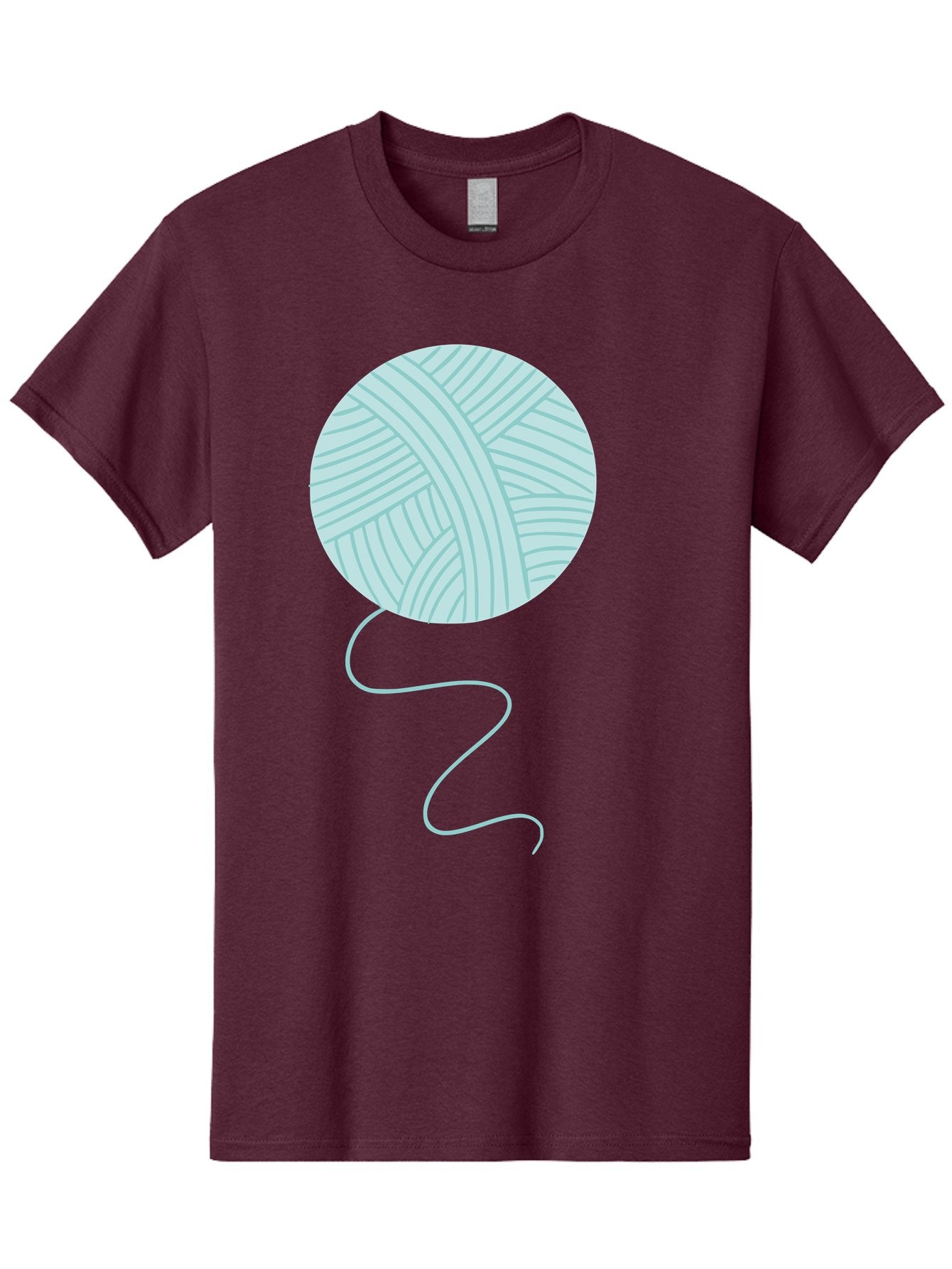 Ball-Of-Yarn Men'S Graphic Tee, 100% Cotton, Comfortable Casual Summer Wear, Machine Washable, Ball Of Yarn, Knitting Supplies, Crafting Essentials, Yarn Thread, Creative Hobbies, Handmade Crafts, Knitting Yarn Aac000 5