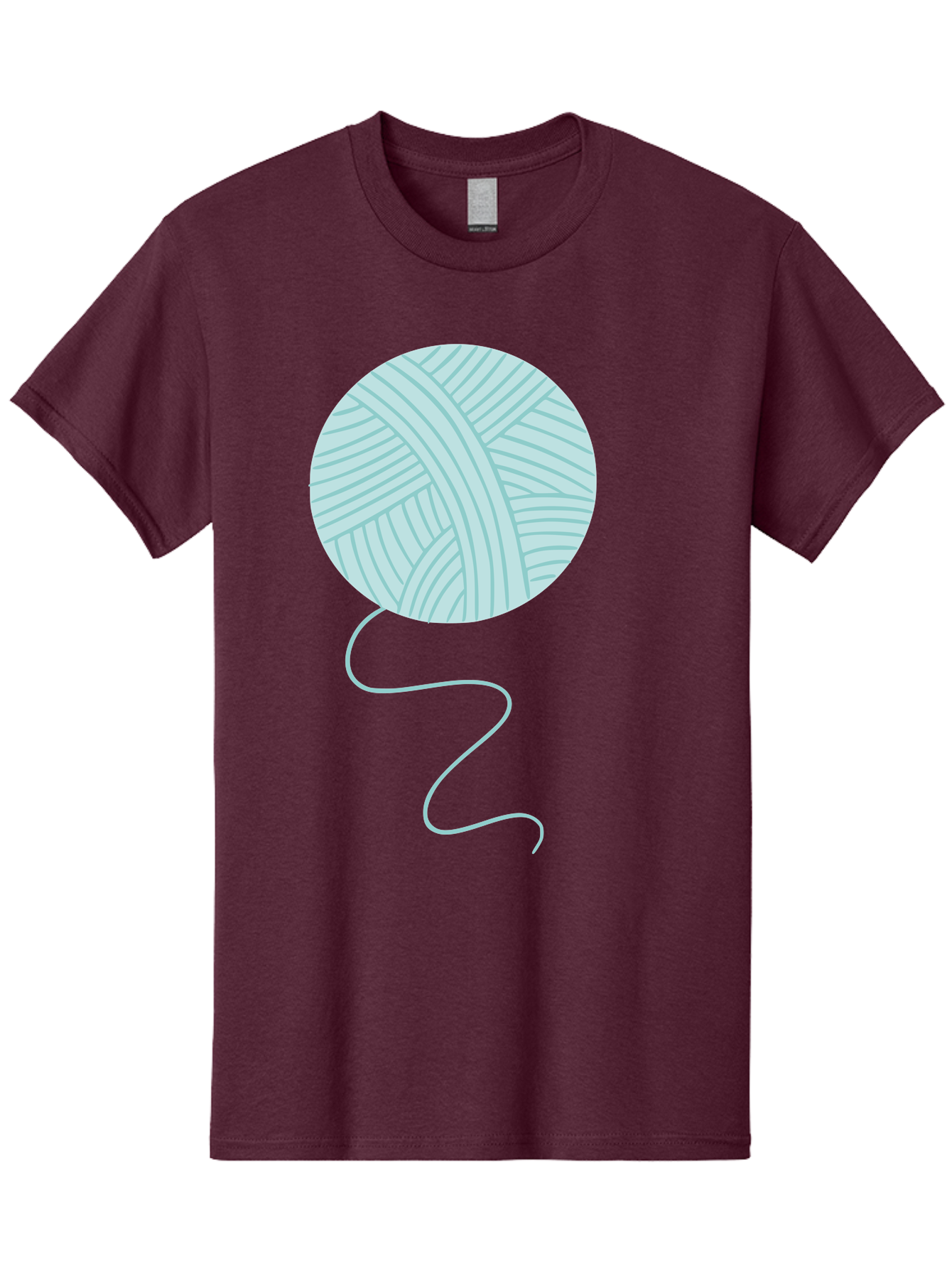Ball-Of-Yarn Men'S Graphic Tee, 100% Cotton, Comfortable Casual Summer Wear, Machine Washable, Ball Of Yarn, Knitting Supplies, Crafting Essentials, Yarn Thread, Creative Hobbies, Handmade Crafts, Knitting Yarn Aac000 15