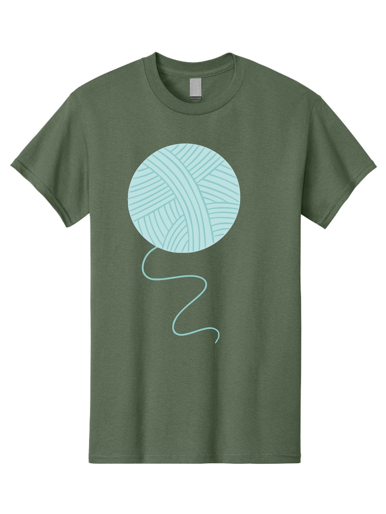 Ball-Of-Yarn Men'S Graphic Tee, 100% Cotton, Comfortable Casual Summer Wear, Machine Washable, Ball Of Yarn, Knitting Supplies, Crafting Essentials, Yarn Thread, Creative Hobbies, Handmade Crafts, Knitting Yarn Aac000 8