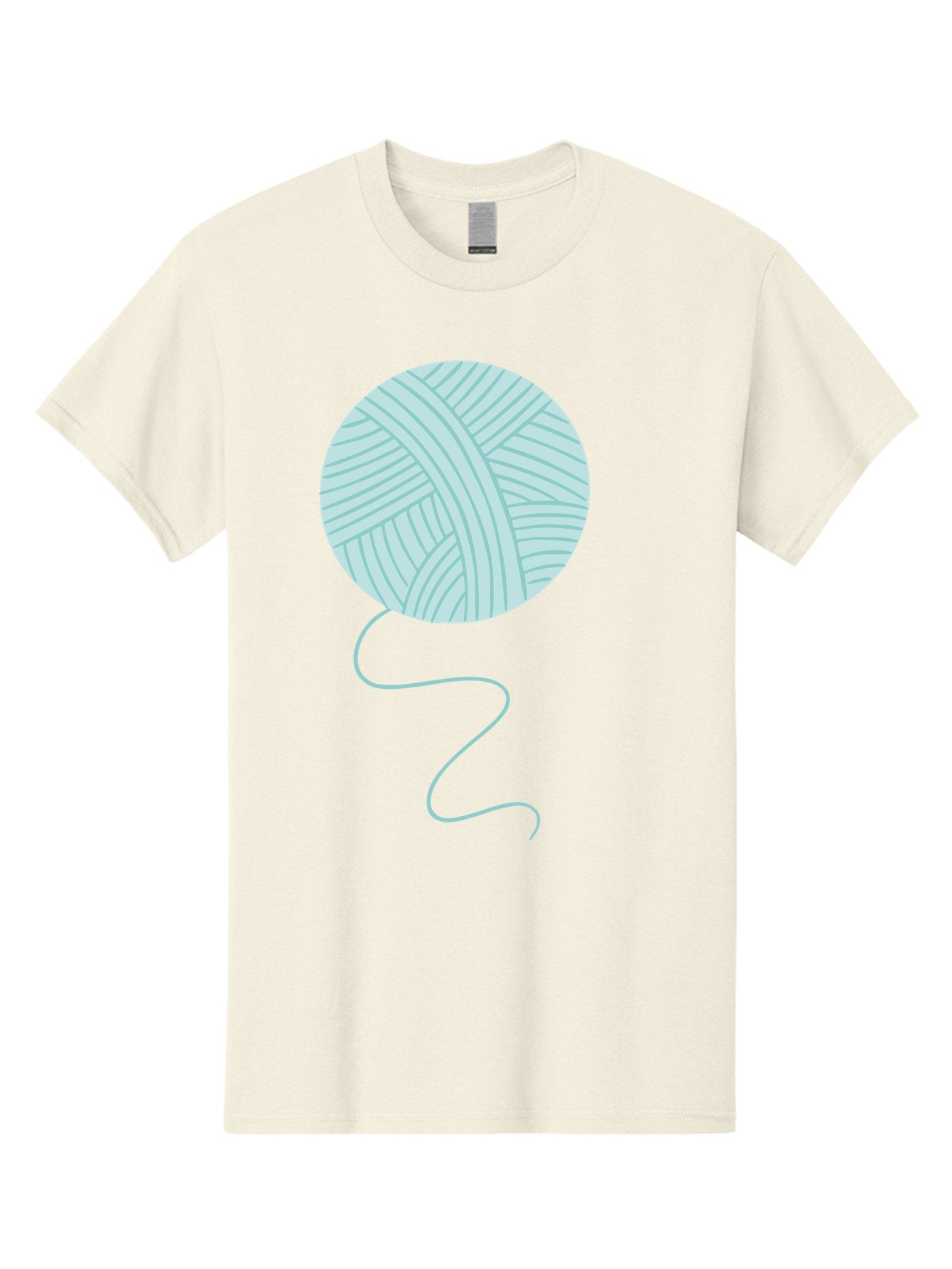 Ball-Of-Yarn Men'S Graphic Tee, 100% Cotton, Comfortable Casual Summer Wear, Machine Washable, Ball Of Yarn, Knitting Supplies, Crafting Essentials, Yarn Thread, Creative Hobbies, Handmade Crafts, Knitting Yarn Aac000 15