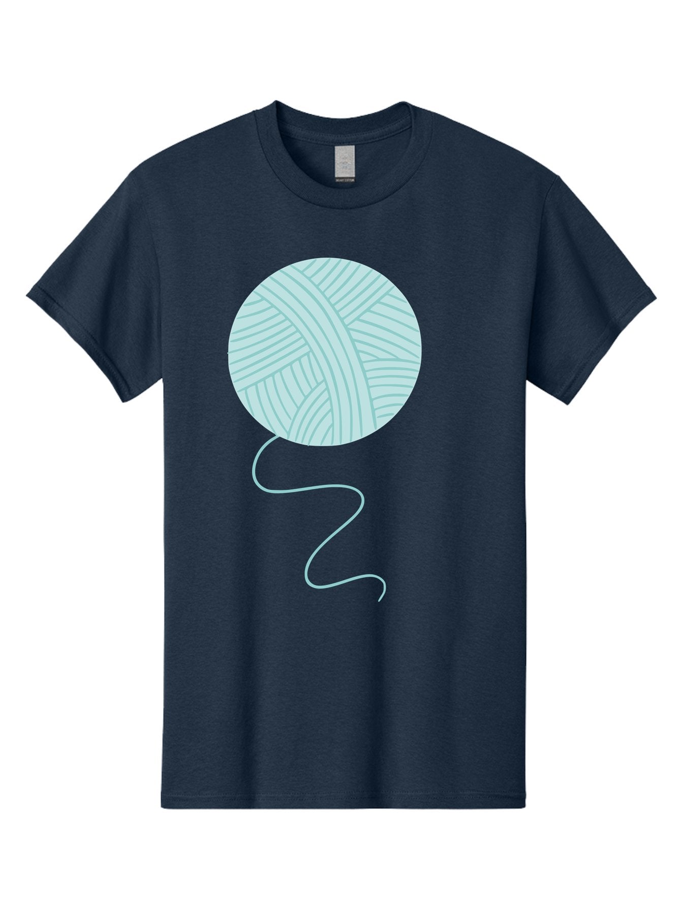 Ball-Of-Yarn Men'S Graphic Tee, 100% Cotton, Comfortable Casual Summer Wear, Machine Washable, Ball Of Yarn, Knitting Supplies, Crafting Essentials, Yarn Thread, Creative Hobbies, Handmade Crafts, Knitting Yarn Aac000