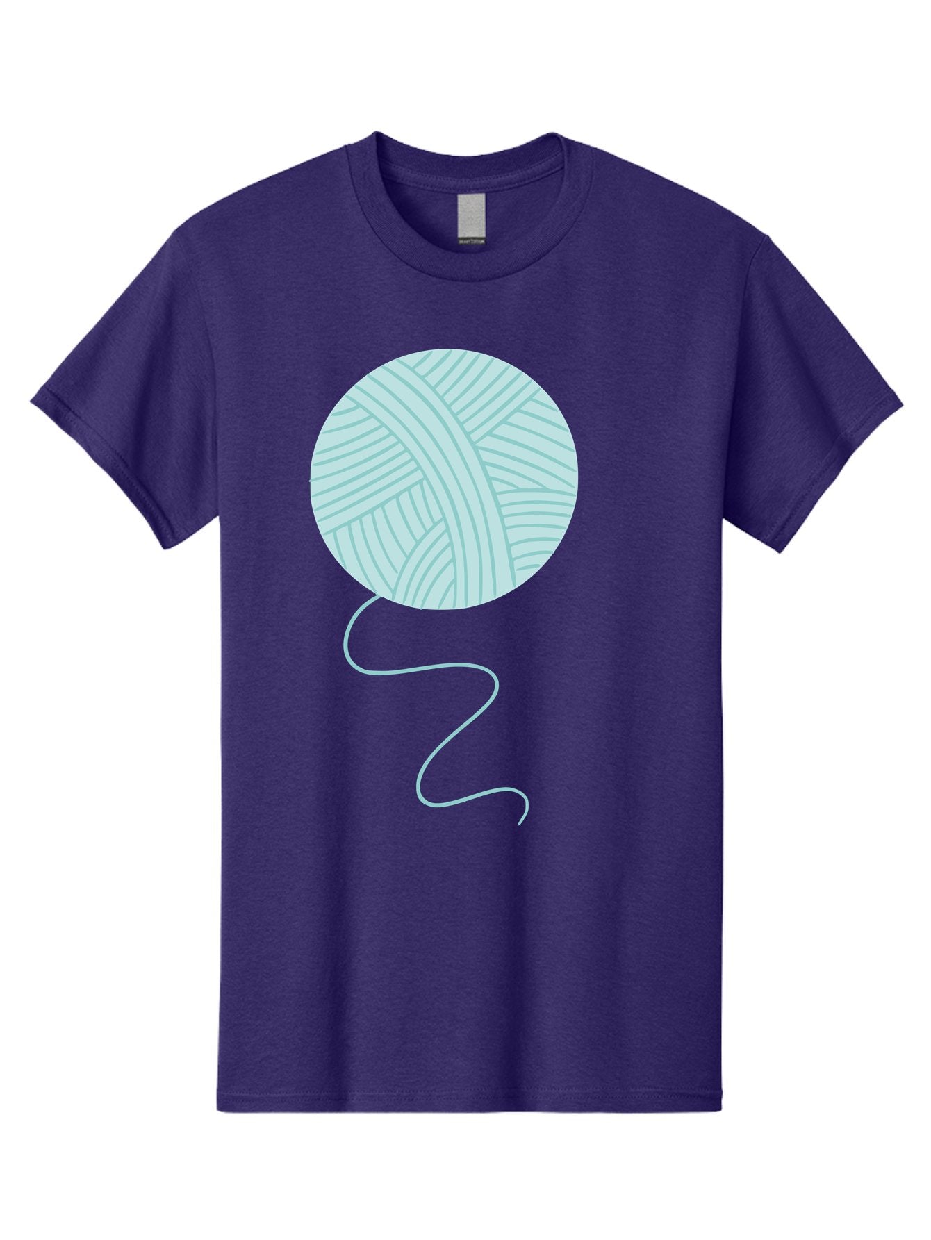 Ball-Of-Yarn Men'S Graphic Tee, 100% Cotton, Comfortable Casual Summer Wear, Machine Washable, Ball Of Yarn, Knitting Supplies, Crafting Essentials, Yarn Thread, Creative Hobbies, Handmade Crafts, Knitting Yarn Aac000 6