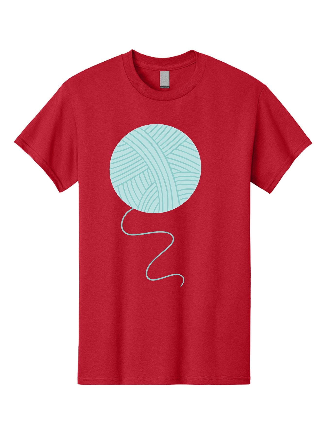 Ball-Of-Yarn Men'S Graphic Tee, 100% Cotton, Comfortable Casual Summer Wear, Machine Washable, Ball Of Yarn, Knitting Supplies, Crafting Essentials, Yarn Thread, Creative Hobbies, Handmade Crafts, Knitting Yarn Aac000 11