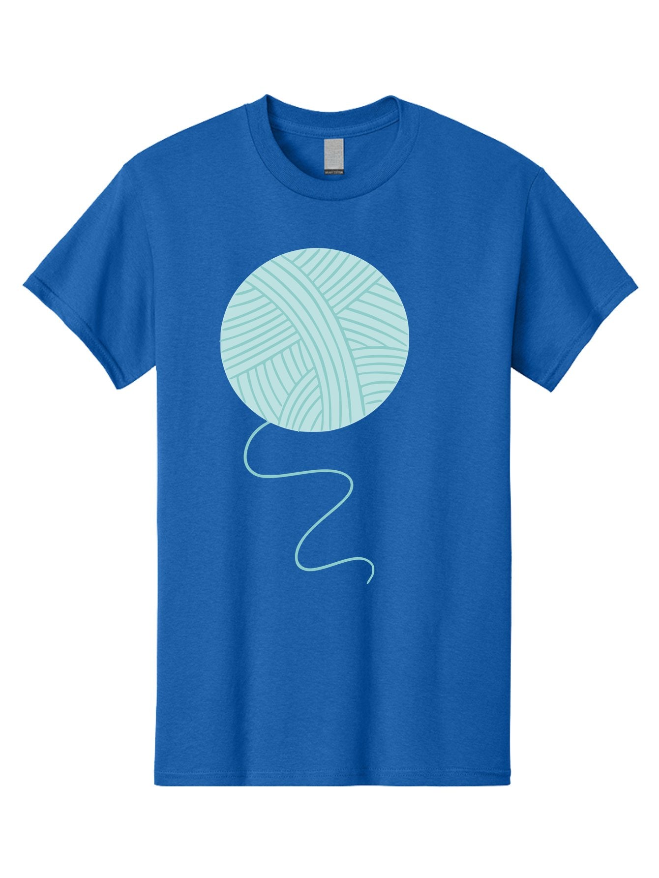 Ball-Of-Yarn Men'S Graphic Tee, 100% Cotton, Comfortable Casual Summer Wear, Machine Washable, Ball Of Yarn, Knitting Supplies, Crafting Essentials, Yarn Thread, Creative Hobbies, Handmade Crafts, Knitting Yarn Aac000 3