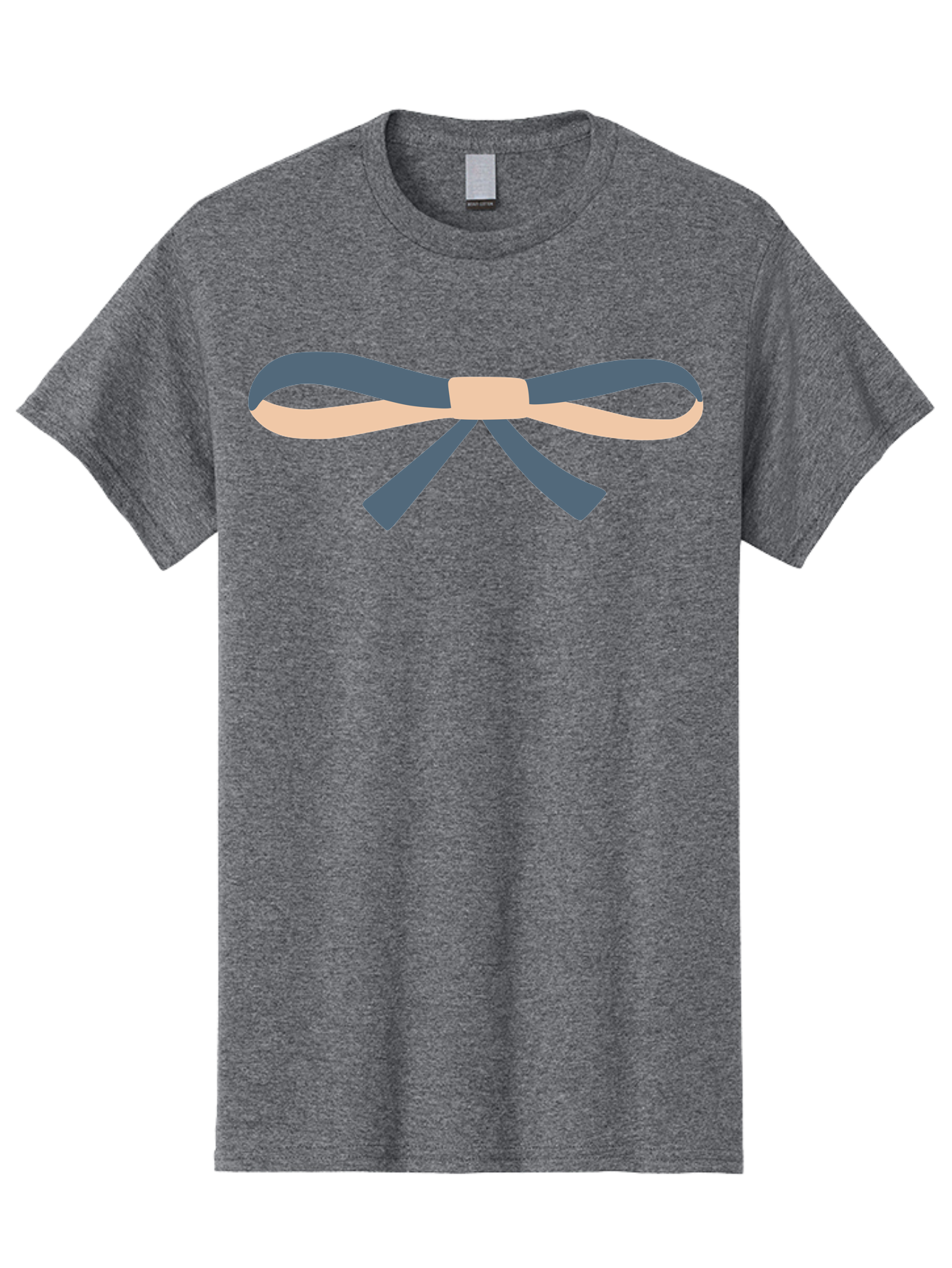 Blue-And-Beige-Bow Men'S Graphic Tee, 100% Cotton, Comfortable Casual Summer Wear, Machine Washable, Gift Wrapping, Decorative Ribbon, Bow Tie, Gift Decoration, Elegant Design, Stylish Presentation, Grey And Beige Ribbon Aac002 13