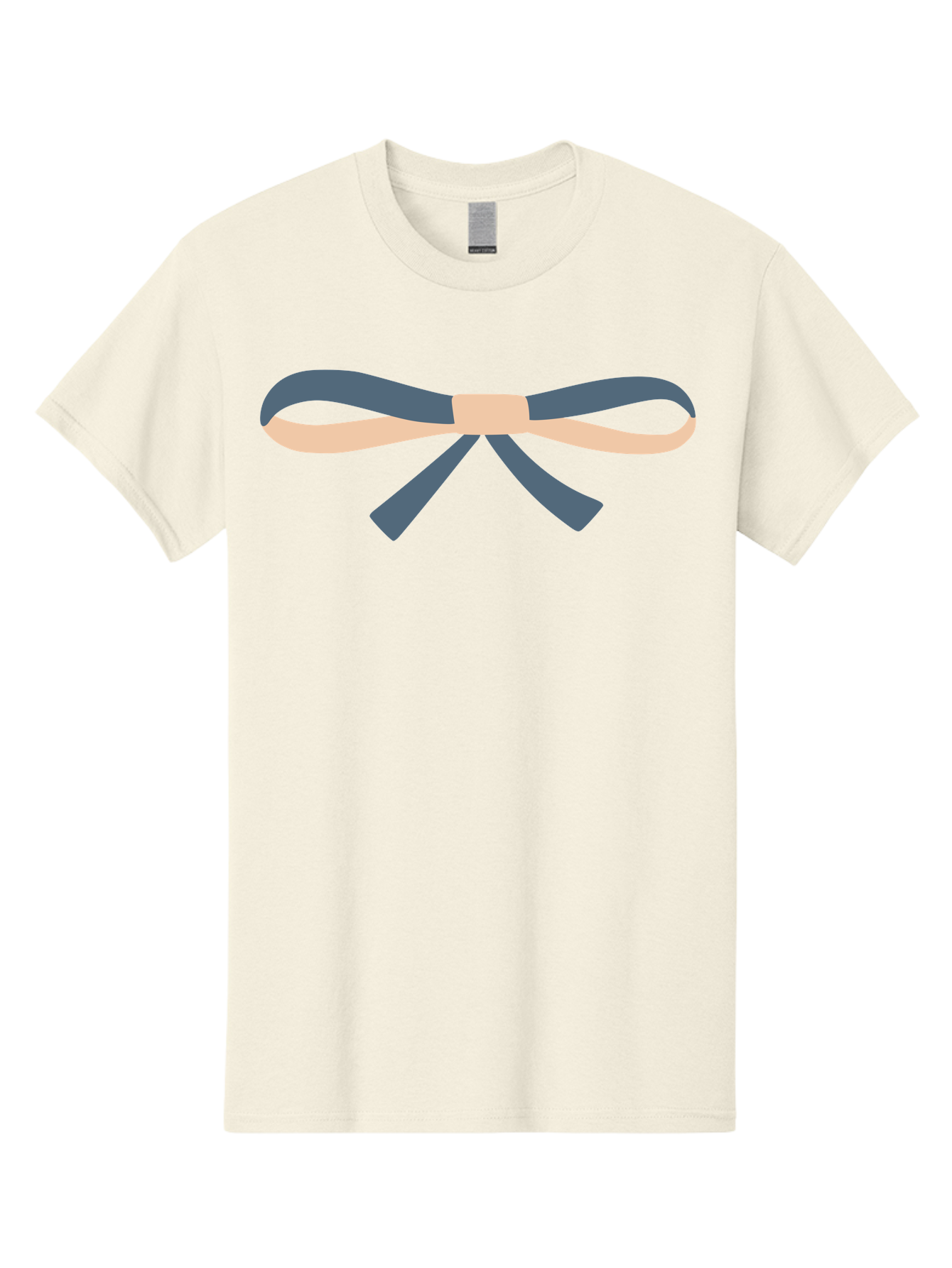 Blue-And-Beige-Bow Men'S Graphic Tee, 100% Cotton, Comfortable Casual Summer Wear, Machine Washable, Gift Wrapping, Decorative Ribbon, Bow Tie, Gift Decoration, Elegant Design, Stylish Presentation, Grey And Beige Ribbon Aac002 19