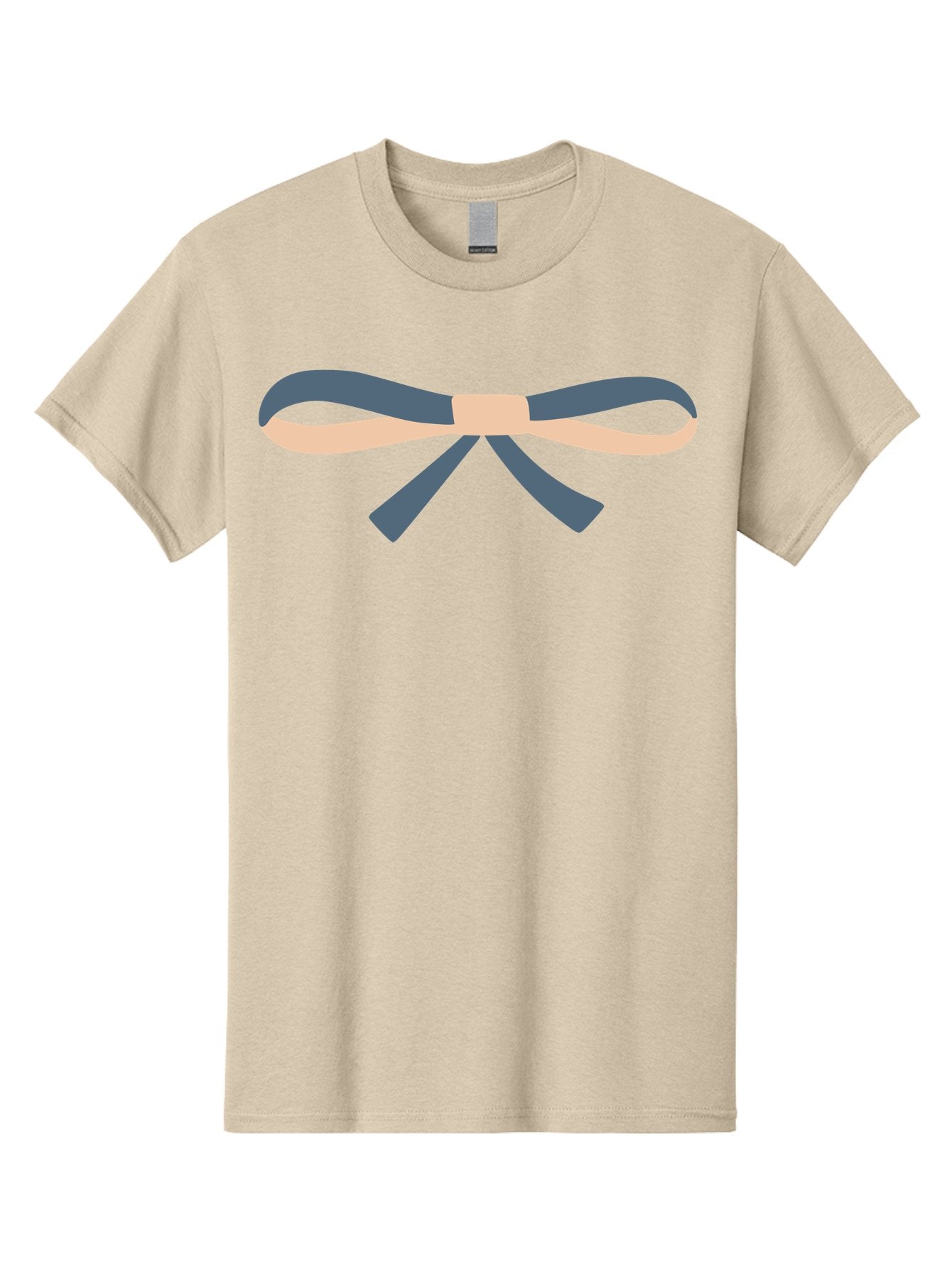 Blue-And-Beige-Bow Men'S Graphic Tee, 100% Cotton, Comfortable Casual Summer Wear, Machine Washable, Gift Wrapping, Decorative Ribbon, Bow Tie, Gift Decoration, Elegant Design, Stylish Presentation, Grey And Beige Ribbon Aac002 11