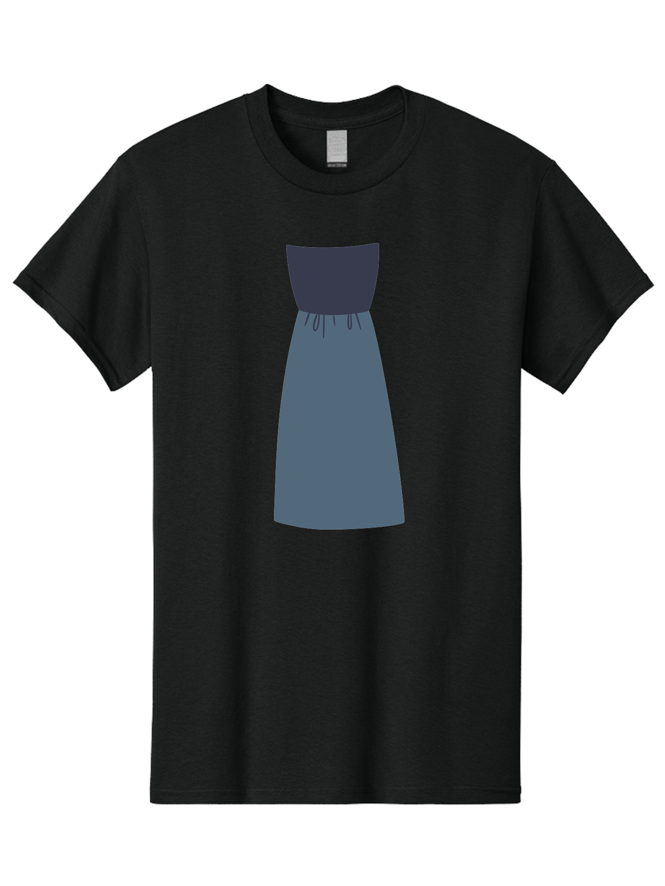 Blue-Dress Men'S Graphic Tee, 100% Cotton, Comfortable Casual Summer Wear, Machine Washable, Casual Dress, Simple Design, Relaxed Fit, Strapless Top, Gathered Waist, Blue Color, Elegant Look, Minimalist Fashion, Stylish Outfit, Everyday Wear Aac003 15