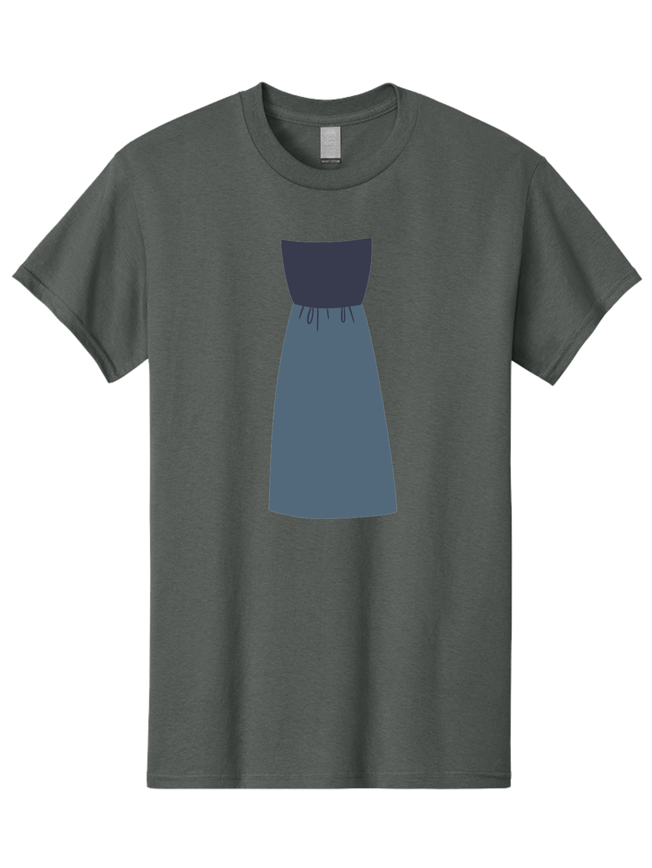 Blue-Dress Men'S Graphic Tee, 100% Cotton, Comfortable Casual Summer Wear, Machine Washable, Casual Dress, Simple Design, Relaxed Fit, Strapless Top, Gathered Waist, Blue Color, Elegant Look, Minimalist Fashion, Stylish Outfit, Everyday Wear Aac003 7
