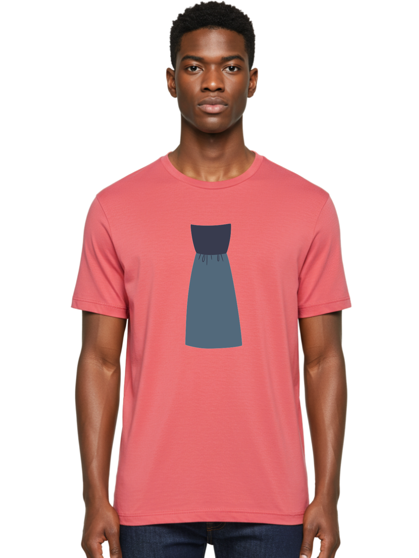 Blue-Dress Men'S Graphic Tee, 100% Cotton, Comfortable Casual Summer Wear, Machine Washable, Casual Dress, Simple Design, Relaxed Fit, Strapless Top, Gathered Waist, Blue Color, Elegant Look, Minimalist Fashion, Stylish Outfit, Everyday Wear Aac003 10
