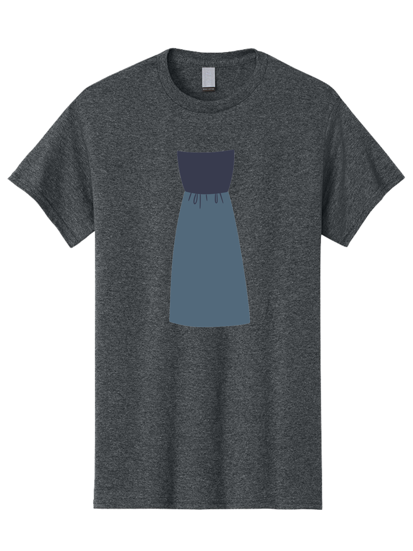 Blue-Dress Men'S Graphic Tee, 100% Cotton, Comfortable Casual Summer Wear, Machine Washable, Casual Dress, Simple Design, Relaxed Fit, Strapless Top, Gathered Waist, Blue Color, Elegant Look, Minimalist Fashion, Stylish Outfit, Everyday Wear Aac003 5