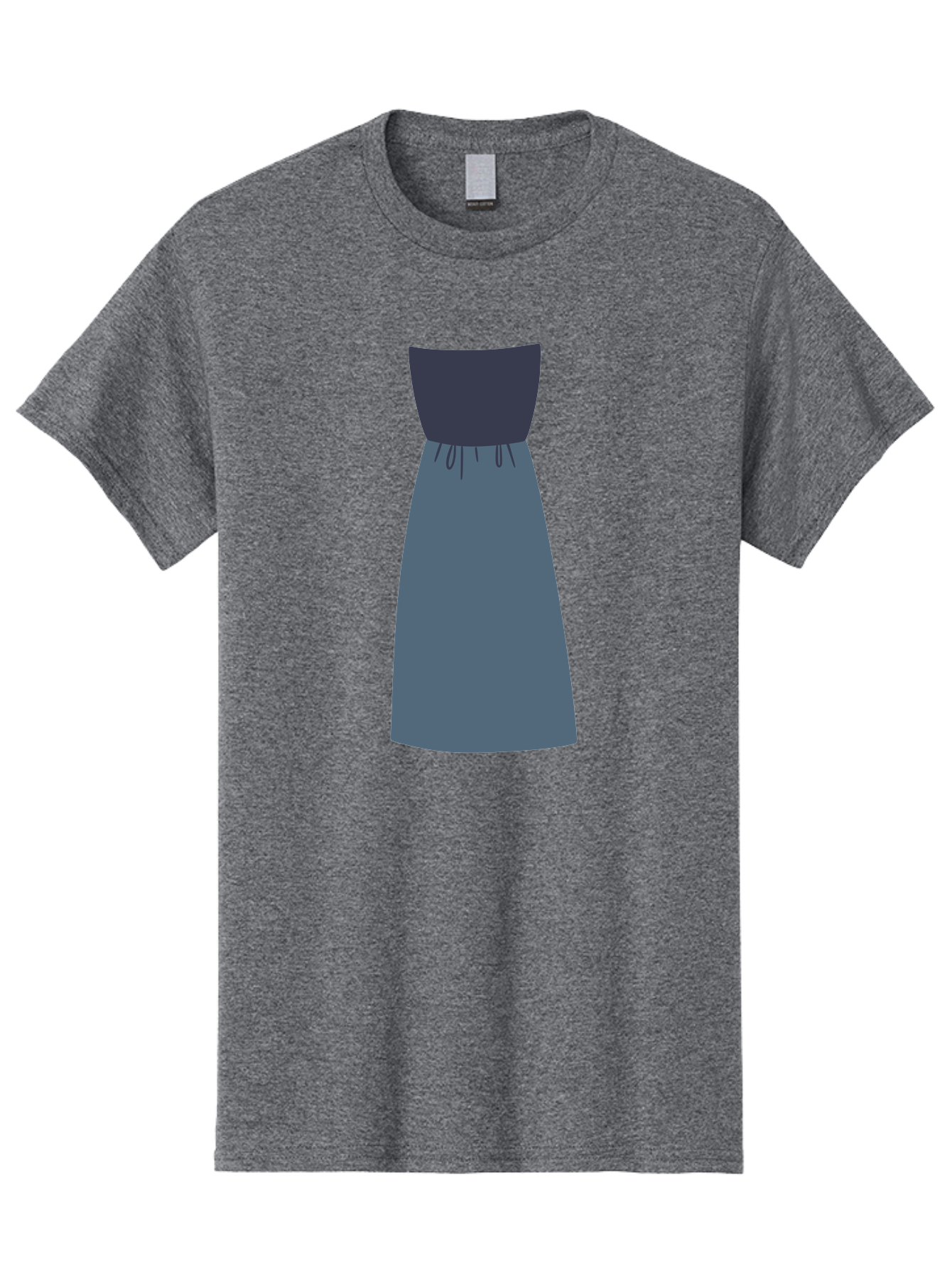 Blue-Dress Men'S Graphic Tee, 100% Cotton, Comfortable Casual Summer Wear, Machine Washable, Casual Dress, Simple Design, Relaxed Fit, Strapless Top, Gathered Waist, Blue Color, Elegant Look, Minimalist Fashion, Stylish Outfit, Everyday Wear Aac003 25