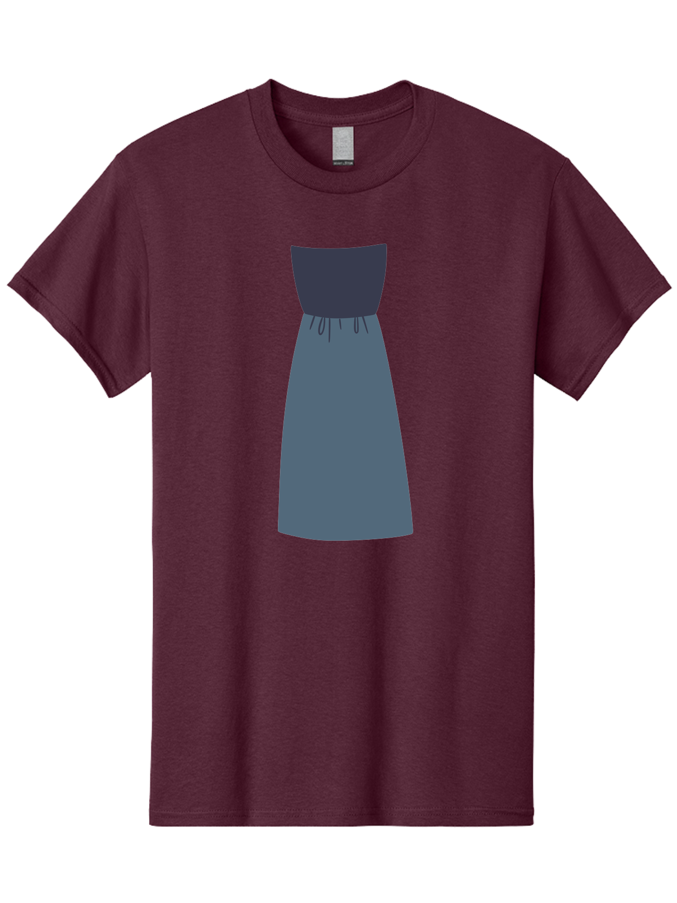 Blue-Dress Men'S Graphic Tee, 100% Cotton, Comfortable Casual Summer Wear, Machine Washable, Casual Dress, Simple Design, Relaxed Fit, Strapless Top, Gathered Waist, Blue Color, Elegant Look, Minimalist Fashion, Stylish Outfit, Everyday Wear Aac003 29