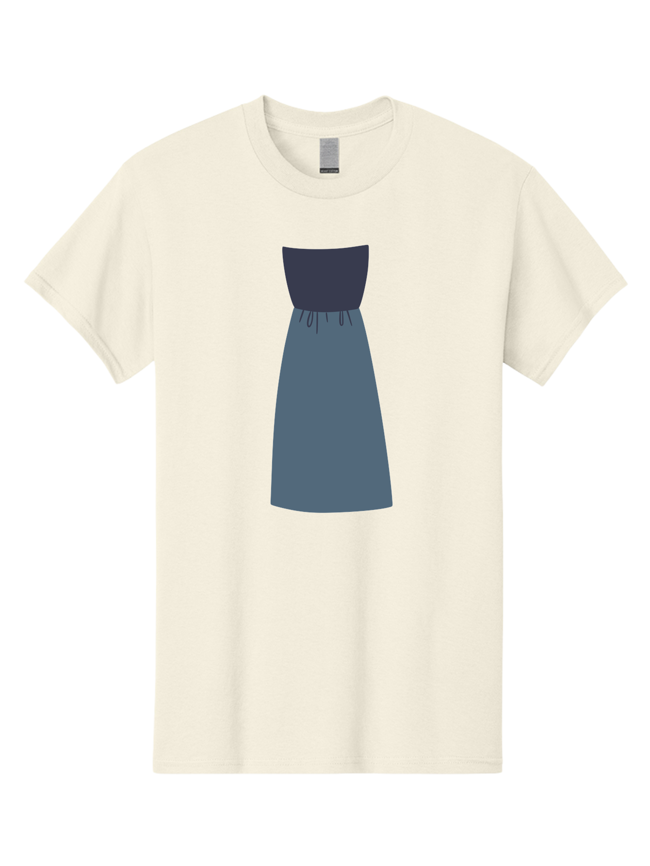 Blue-Dress Men'S Graphic Tee, 100% Cotton, Comfortable Casual Summer Wear, Machine Washable, Casual Dress, Simple Design, Relaxed Fit, Strapless Top, Gathered Waist, Blue Color, Elegant Look, Minimalist Fashion, Stylish Outfit, Everyday Wear Aac003 27