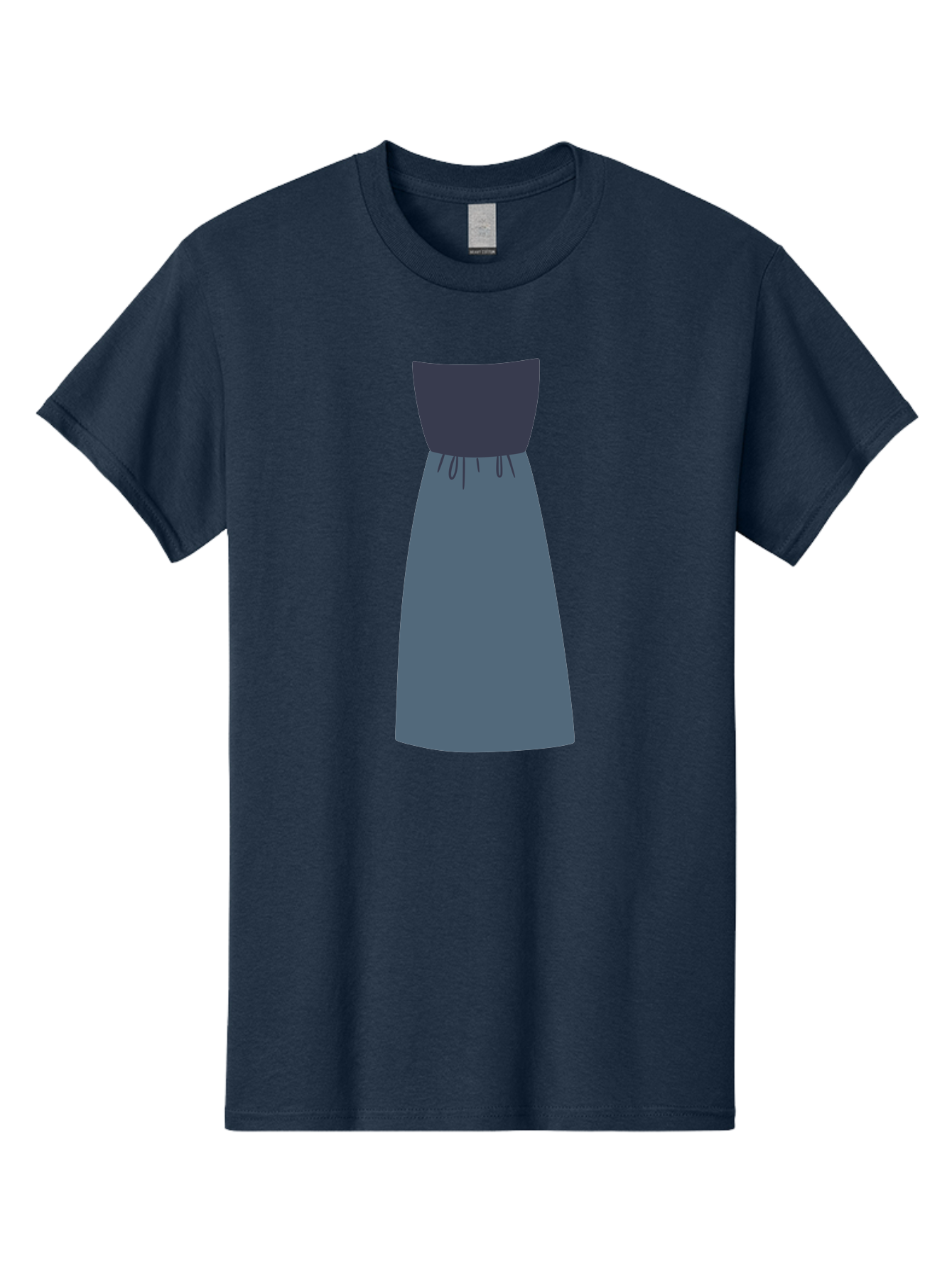 Blue-Dress Men'S Graphic Tee, 100% Cotton, Comfortable Casual Summer Wear, Machine Washable, Casual Dress, Simple Design, Relaxed Fit, Strapless Top, Gathered Waist, Blue Color, Elegant Look, Minimalist Fashion, Stylish Outfit, Everyday Wear Aac003