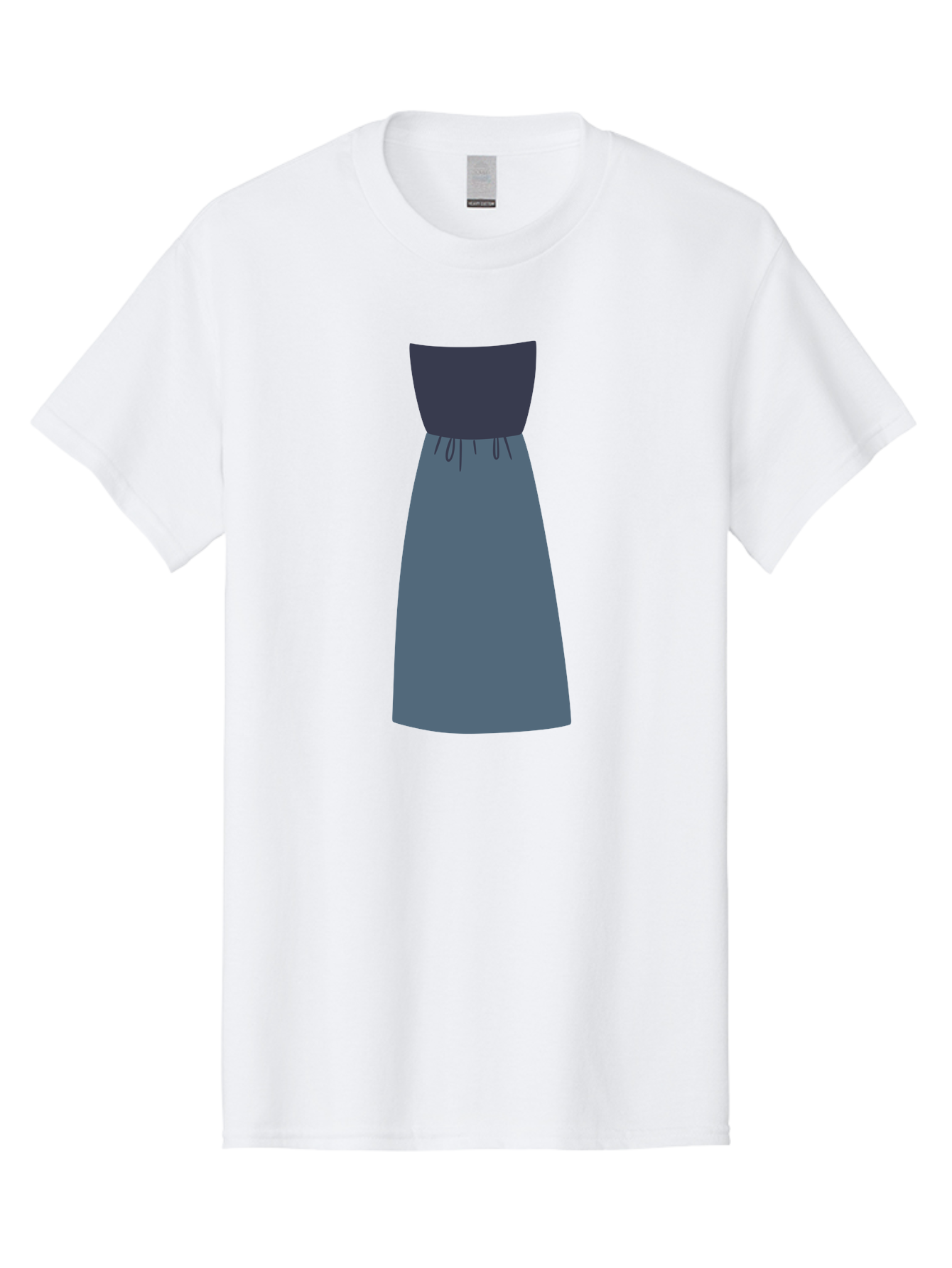 Blue-Dress Men'S Graphic Tee, 100% Cotton, Comfortable Casual Summer Wear, Machine Washable, Casual Dress, Simple Design, Relaxed Fit, Strapless Top, Gathered Waist, Blue Color, Elegant Look, Minimalist Fashion, Stylish Outfit, Everyday Wear Aac003 19