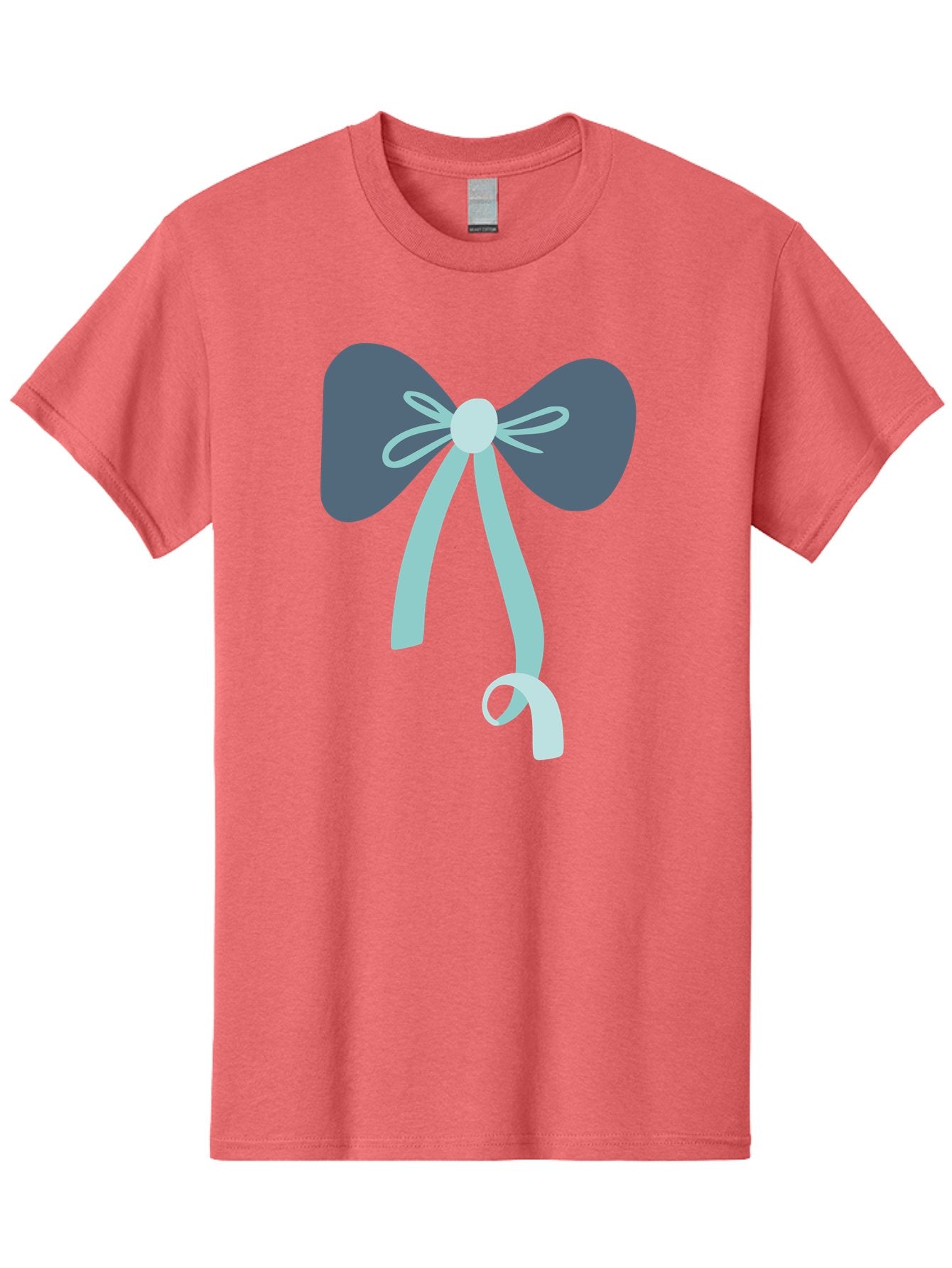 Bow-Ribbon Men'S Graphic Tee, 100% Cotton, Comfortable Casual Summer Wear, Machine Washable, Grey Bow, Blue Ribbon, Decorative Bow, Elegant Design, Stylish Accessory, Fashion Embellishment, Gift Wrapping, Party Decoration Aac004 11