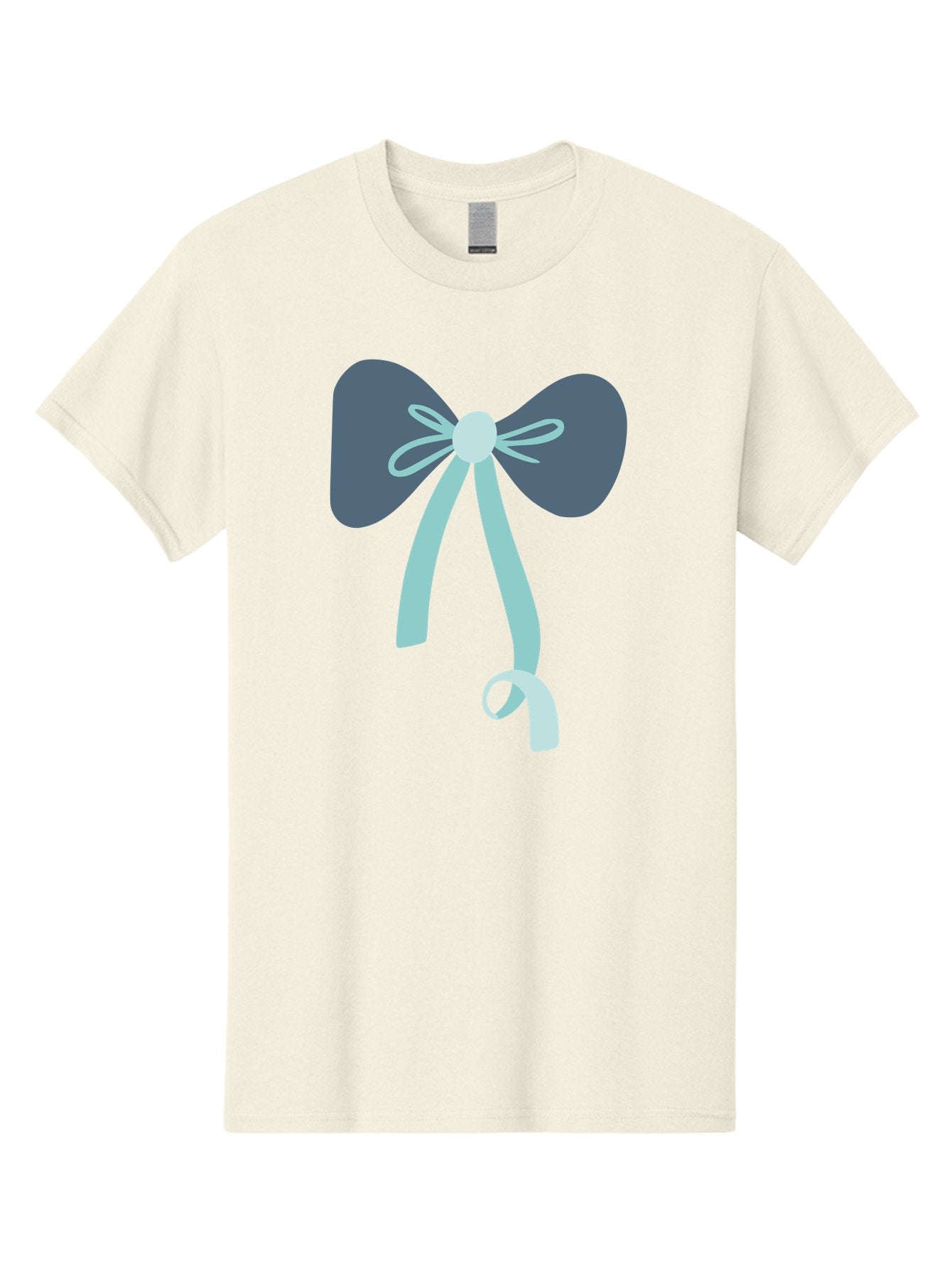 Bow-Ribbon Men'S Graphic Tee, 100% Cotton, Comfortable Casual Summer Wear, Machine Washable, Grey Bow, Blue Ribbon, Decorative Bow, Elegant Design, Stylish Accessory, Fashion Embellishment, Gift Wrapping, Party Decoration Aac004 10