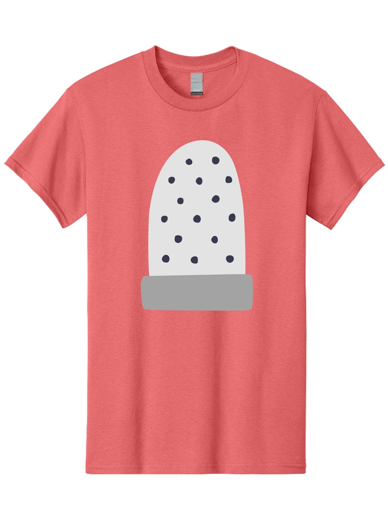 Cactus Men'S Graphic Tee, 100% Cotton, Comfortable Casual Summer Wear, Machine Washable, Cactus Plant, Potted Cactus, White Cactus, Black Dots, Simple Design, Modern Art, Minimalist Style, Abstract Shape, Decorative Element, Aac006 10