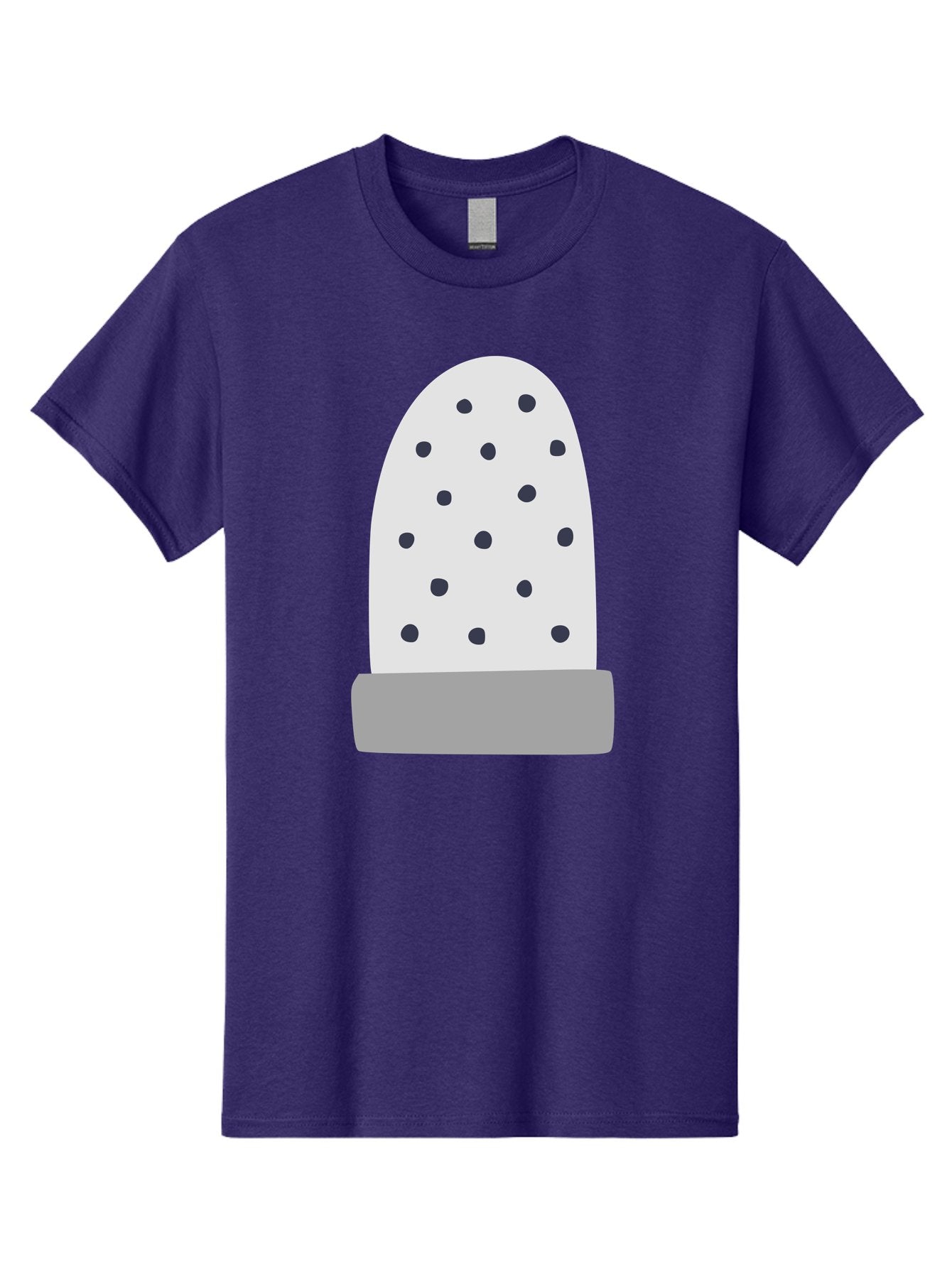 Cactus Men'S Graphic Tee, 100% Cotton, Comfortable Casual Summer Wear, Machine Washable, Cactus Plant, Potted Cactus, White Cactus, Black Dots, Simple Design, Modern Art, Minimalist Style, Abstract Shape, Decorative Element, Aac006 9