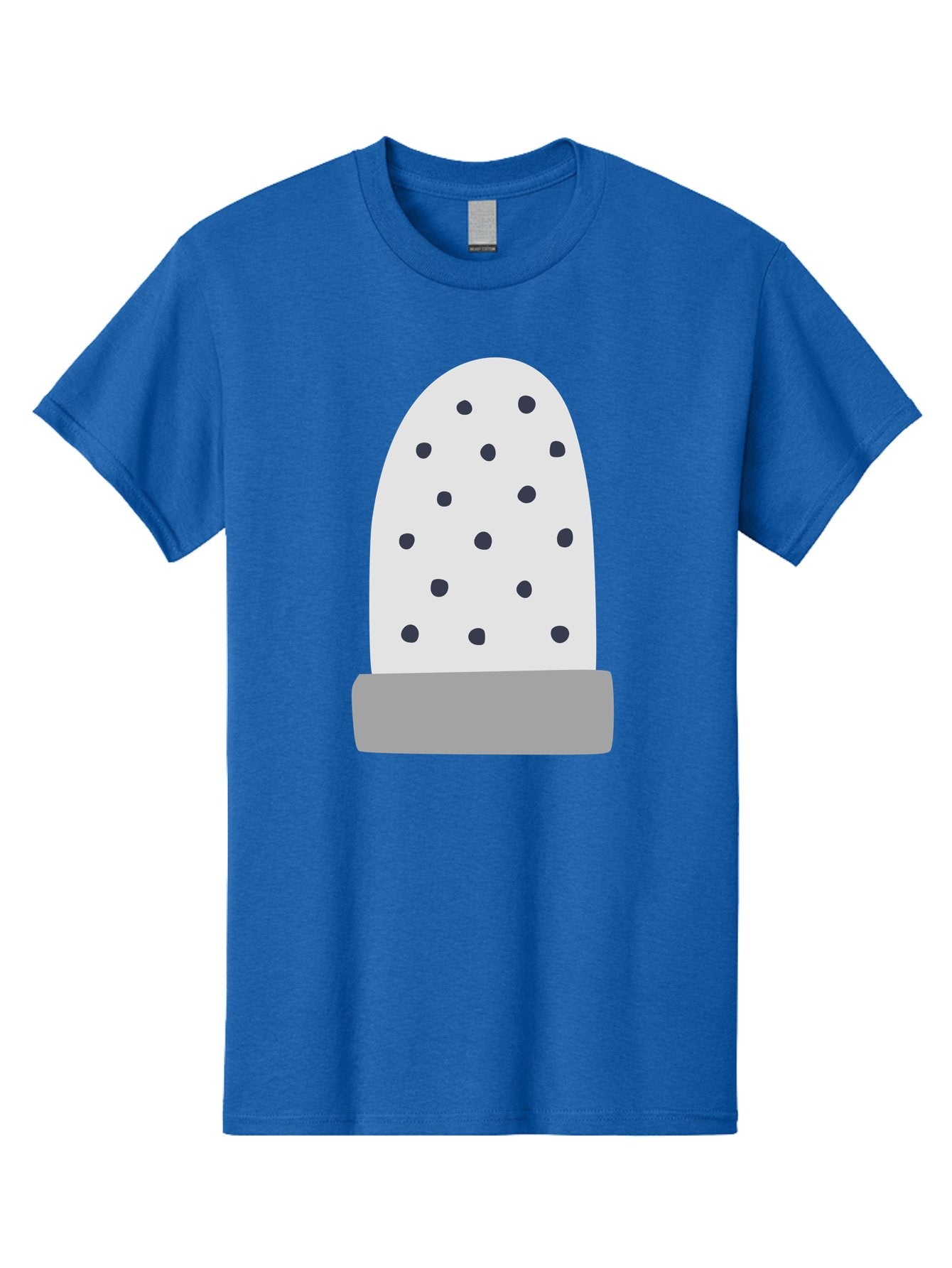 Cactus Men'S Graphic Tee, 100% Cotton, Comfortable Casual Summer Wear, Machine Washable, Cactus Plant, Potted Cactus, White Cactus, Black Dots, Simple Design, Modern Art, Minimalist Style, Abstract Shape, Decorative Element, Aac006 3