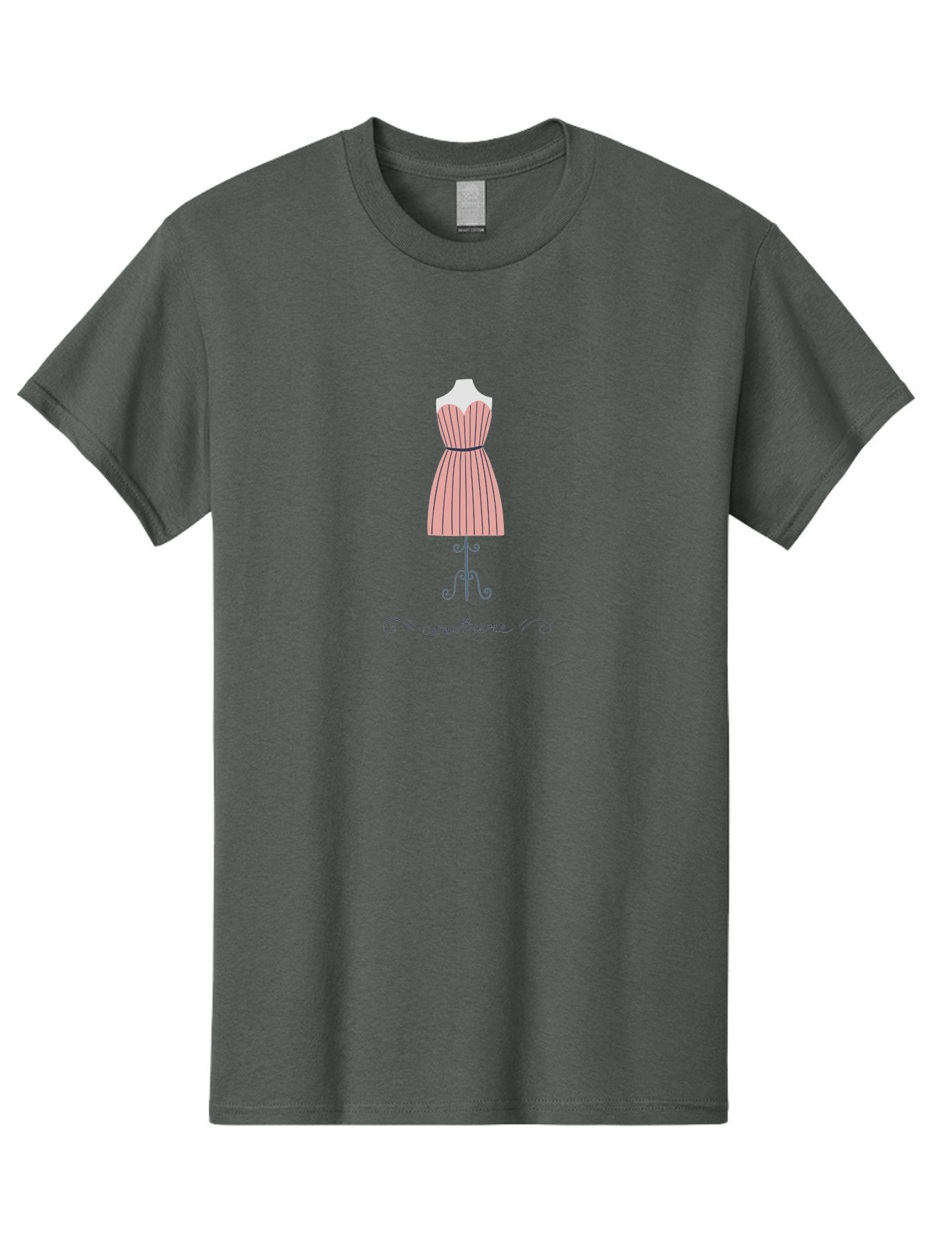 Couture-1 Men'S Graphic Tee, 100% Cotton, Comfortable Casual Summer Wear, Machine Washable, Fashion Design, Haute Couture, Dress On Mannequin, Stylish Clothing, Elegant Dress, Designer Fashion, Stylish Apparel Aac007 23