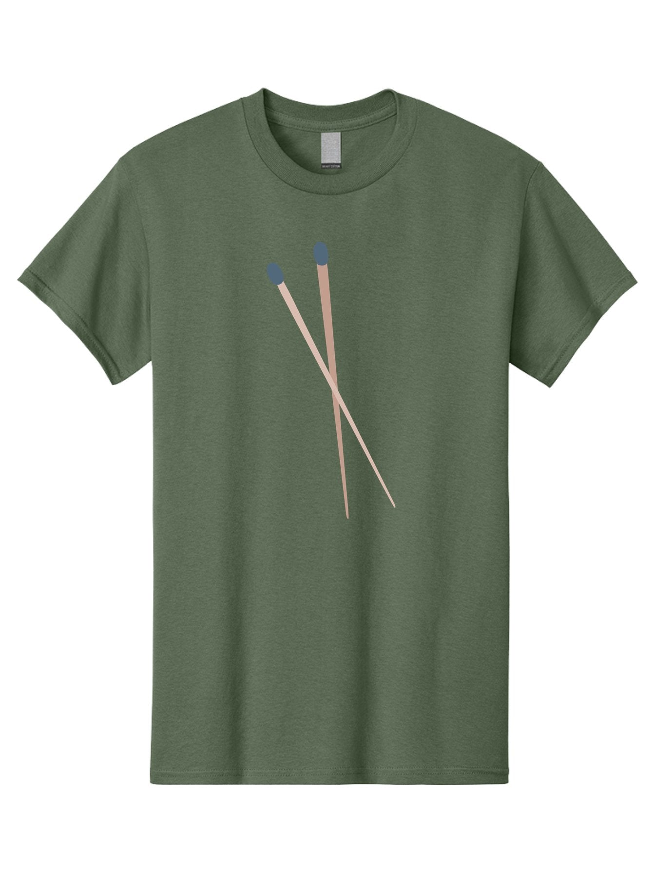 Crossed-Matches Men'S Graphic Tee, 100% Cotton, Comfortable Casual Summer Wear, Machine Washable, Crossed Matches, Matchsticks, Fire Starters, Wooden Sticks, Gray Match Heads, Simple Design, Minimalist Art, Everyday Objects, Fire Safety Aac012 10
