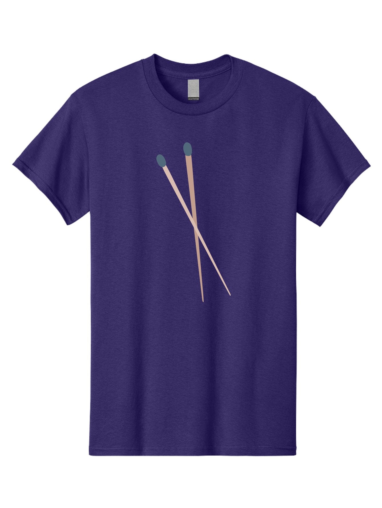 Crossed-Matches Men'S Graphic Tee, 100% Cotton, Comfortable Casual Summer Wear, Machine Washable, Crossed Matches, Matchsticks, Fire Starters, Wooden Sticks, Gray Match Heads, Simple Design, Minimalist Art, Everyday Objects, Fire Safety Aac012 15