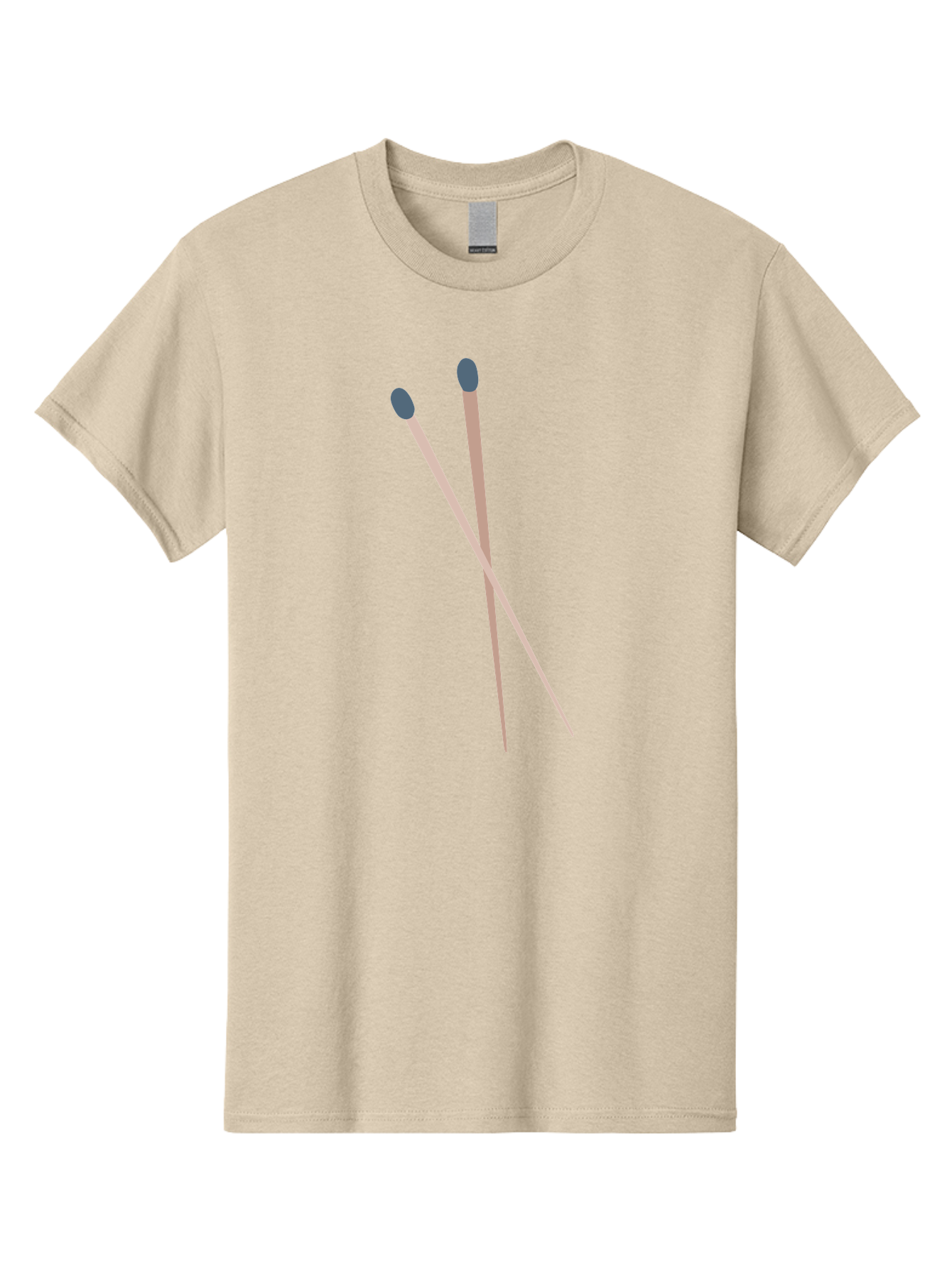 Crossed-Matches Men'S Graphic Tee, 100% Cotton, Comfortable Casual Summer Wear, Machine Washable, Crossed Matches, Matchsticks, Fire Starters, Wooden Sticks, Gray Match Heads, Simple Design, Minimalist Art, Everyday Objects, Fire Safety Aac012 9