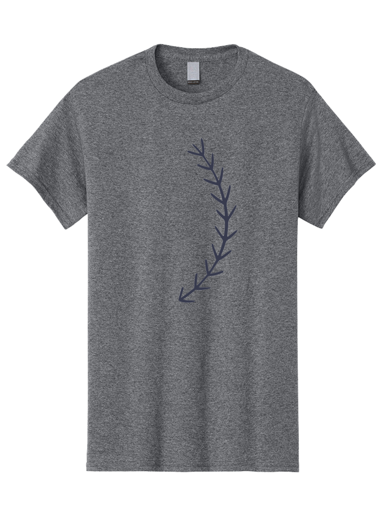 Dark-Purple-Branch Men'S Graphic Tee, 100% Cotton, Comfortable Casual Summer Wear, Machine Washable, Purple Branch Illustration, Simple Design, Minimalist Art, Purple Twig, Leafy Stem, Modern Graphics, Digital Art Aac015 7