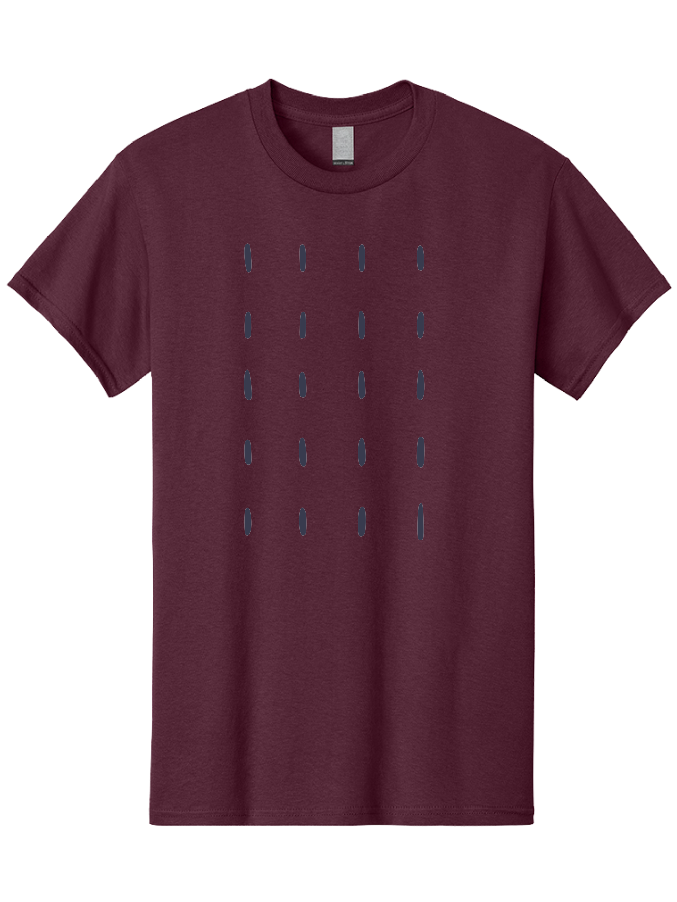Dashes-Pattern Men'S Graphic Tee, 100% Cotton, Comfortable Casual Summer Wear, Machine Washable, Gray Ovals Pattern, Symmetrical Design, Minimalist Aesthetic, Modern Art, Grid Layout, Simple Shapes, Contemporary Style, Abstract Pattern Aac017 5