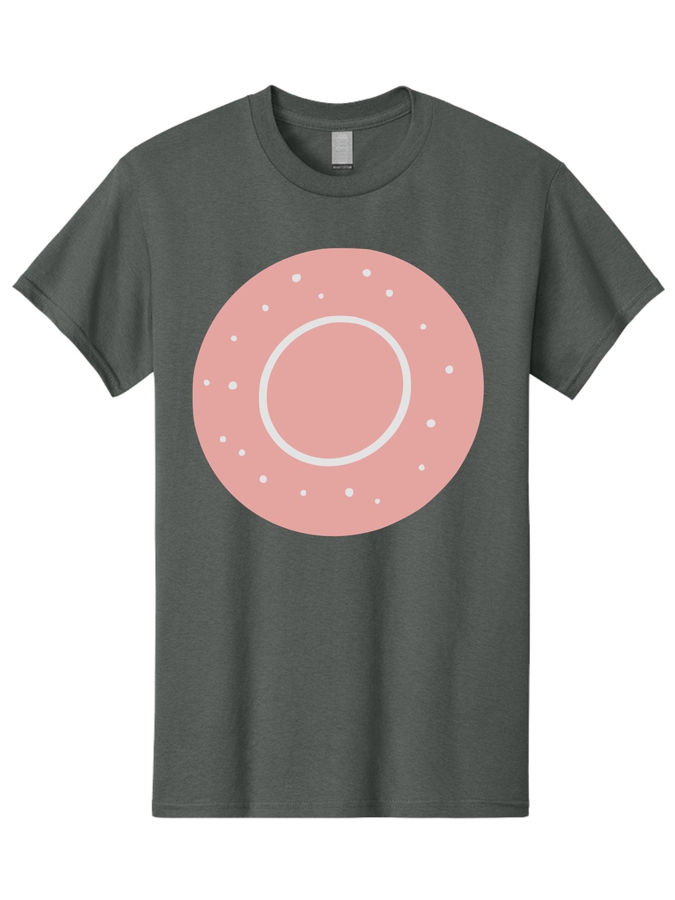 Donut Men'S Graphic Tee, 100% Cotton, Comfortable Casual Summer Wear, Machine Washable, Pink Donut, White Sprinkles, Sweet Treat, Tasty Pastry, Dessert Food, Baked Good, Ring Shaped, Food Illustration, Cute Design Aac019 8