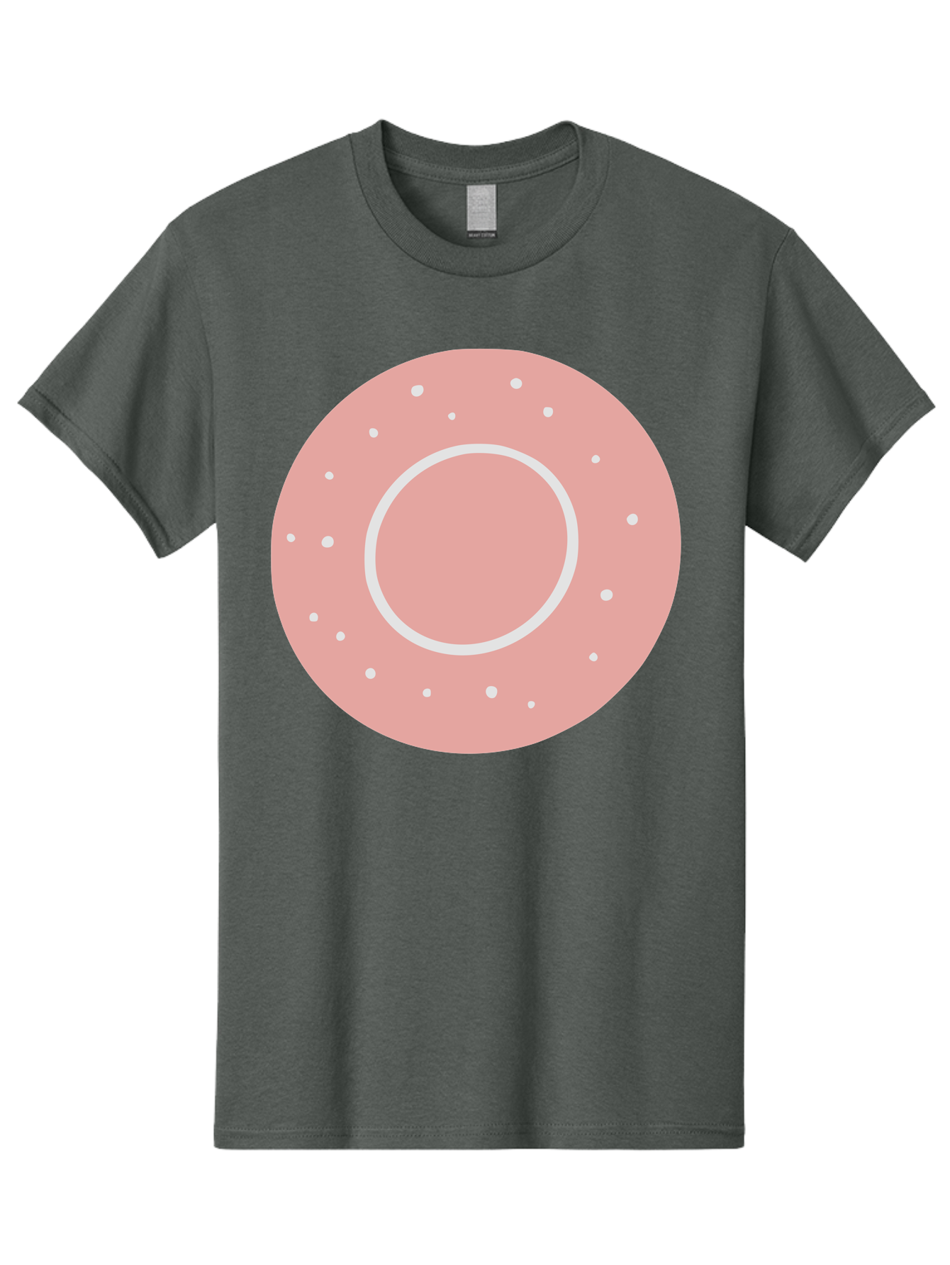 Donut Men'S Graphic Tee, 100% Cotton, Comfortable Casual Summer Wear, Machine Washable, Pink Donut, White Sprinkles, Sweet Treat, Tasty Pastry, Dessert Food, Baked Good, Ring Shaped, Food Illustration, Cute Design Aac019 11
