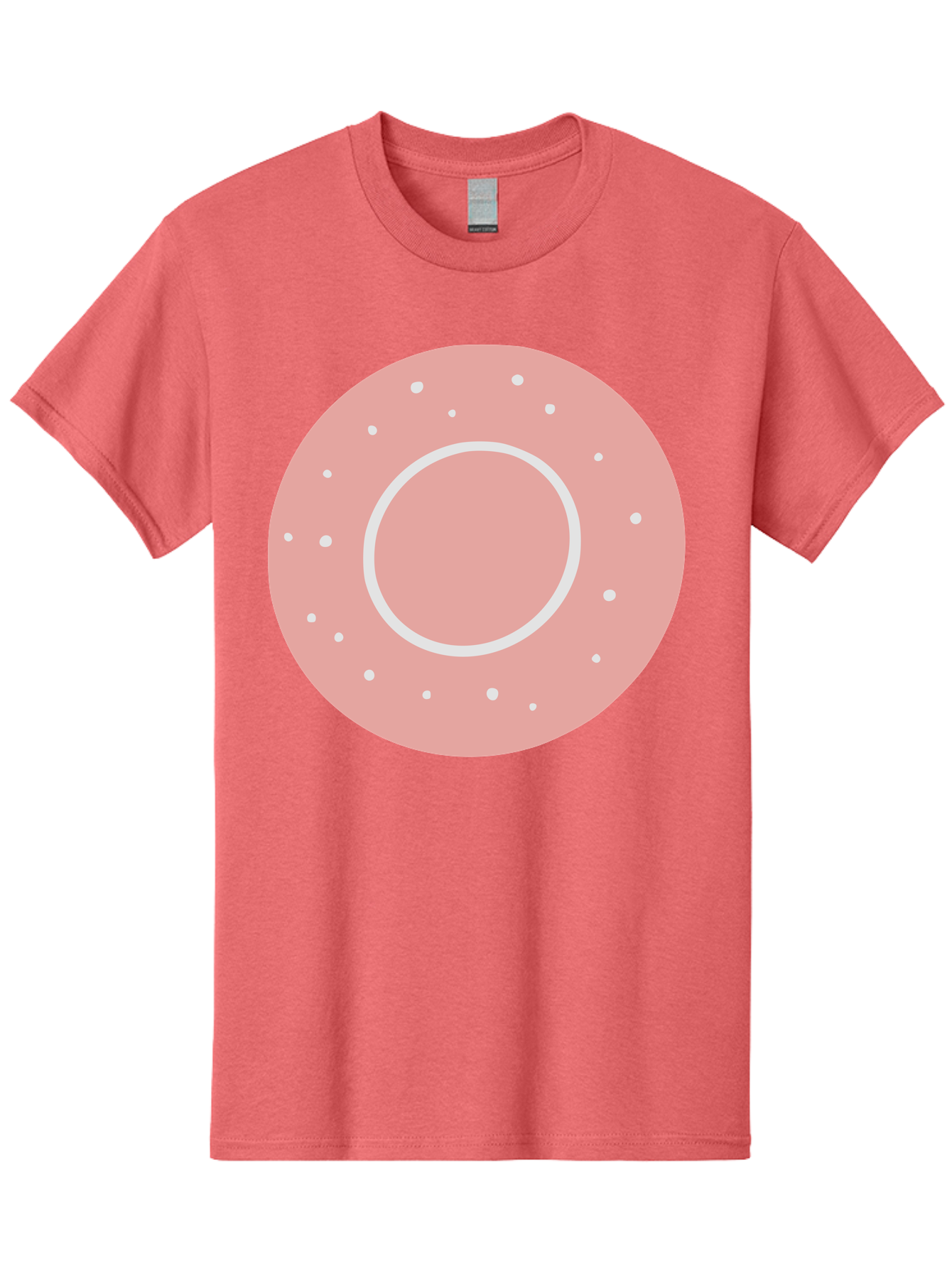 Donut Men'S Graphic Tee, 100% Cotton, Comfortable Casual Summer Wear, Machine Washable, Pink Donut, White Sprinkles, Sweet Treat, Tasty Pastry, Dessert Food, Baked Good, Ring Shaped, Food Illustration, Cute Design Aac019 21