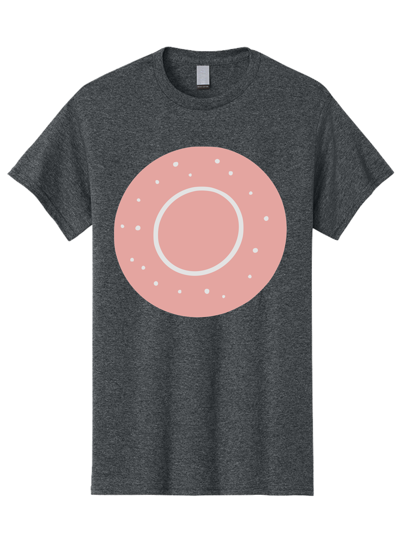 Donut Men'S Graphic Tee, 100% Cotton, Comfortable Casual Summer Wear, Machine Washable, Pink Donut, White Sprinkles, Sweet Treat, Tasty Pastry, Dessert Food, Baked Good, Ring Shaped, Food Illustration, Cute Design Aac019 15