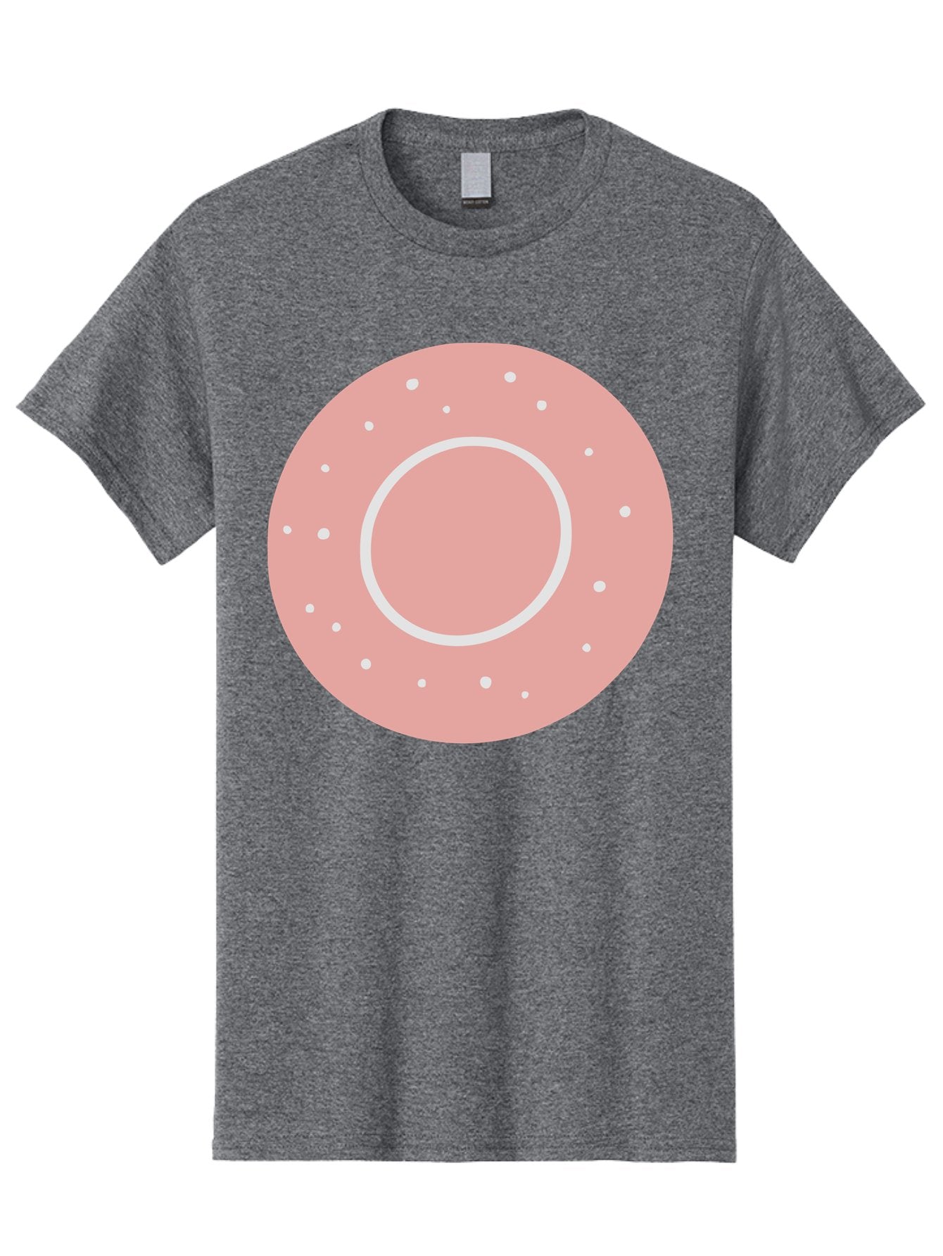 Donut Men'S Graphic Tee, 100% Cotton, Comfortable Casual Summer Wear, Machine Washable, Pink Donut, White Sprinkles, Sweet Treat, Tasty Pastry, Dessert Food, Baked Good, Ring Shaped, Food Illustration, Cute Design Aac019 15