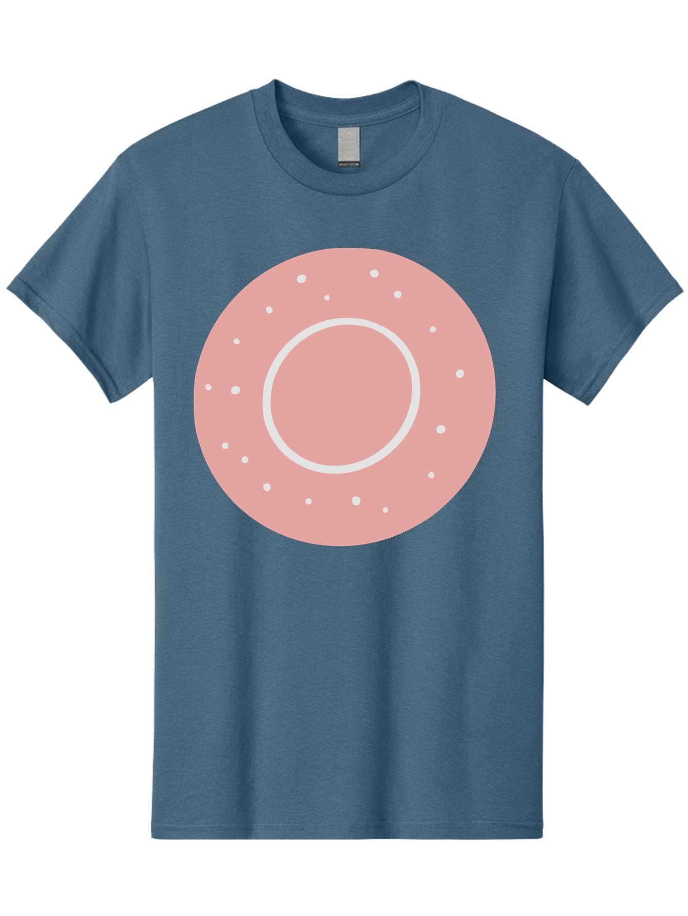 Donut Men'S Graphic Tee, 100% Cotton, Comfortable Casual Summer Wear, Machine Washable, Pink Donut, White Sprinkles, Sweet Treat, Tasty Pastry, Dessert Food, Baked Good, Ring Shaped, Food Illustration, Cute Design Aac019 13
