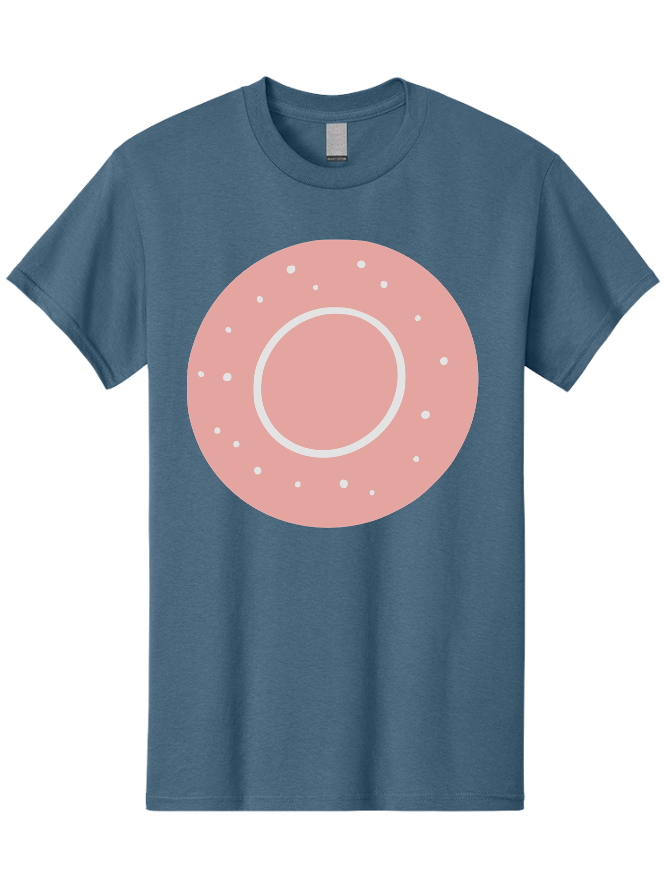 Donut Men'S Graphic Tee, 100% Cotton, Comfortable Casual Summer Wear, Machine Washable, Pink Donut, White Sprinkles, Sweet Treat, Tasty Pastry, Dessert Food, Baked Good, Ring Shaped, Food Illustration, Cute Design Aac019 29