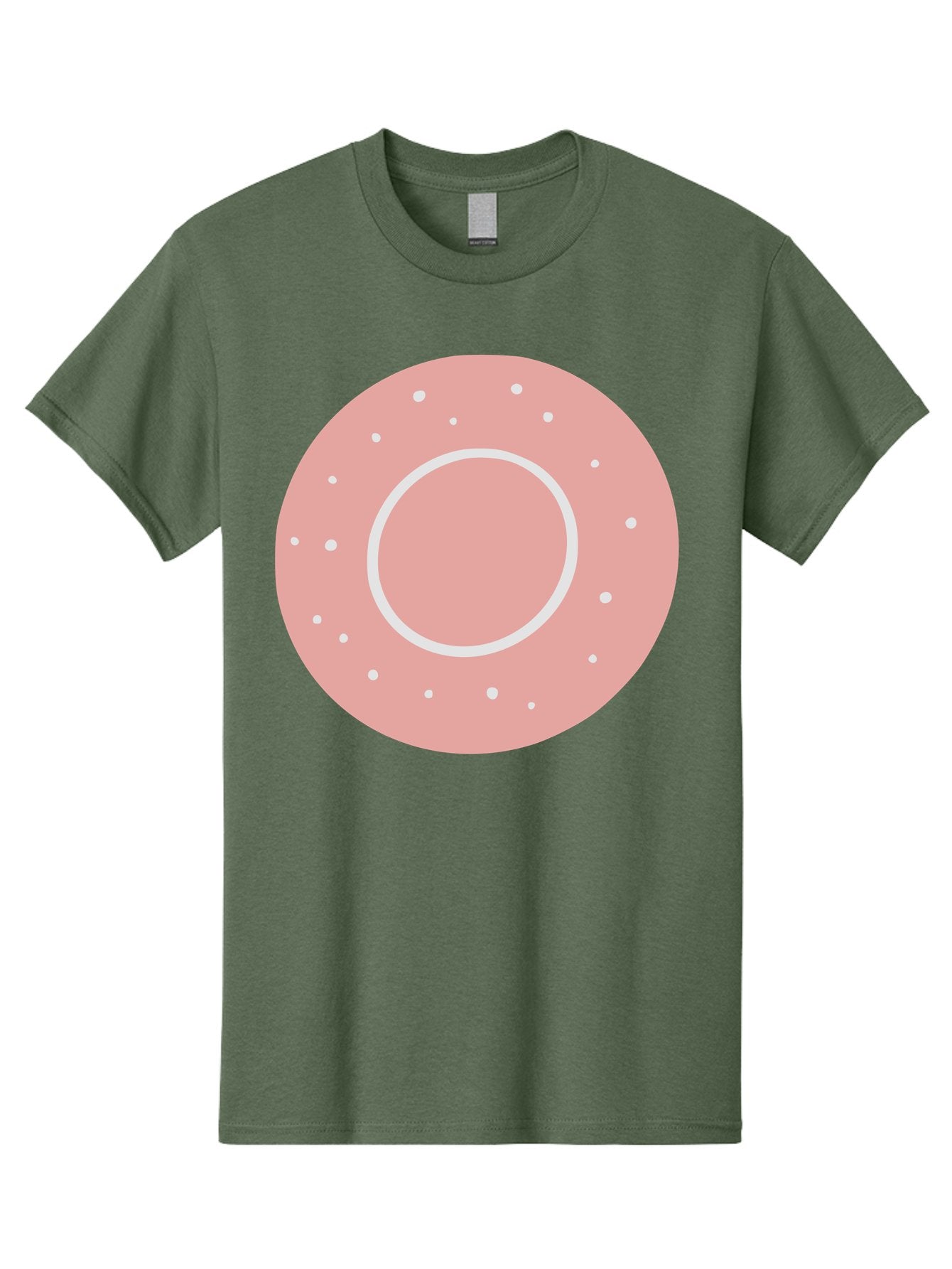Donut Men'S Graphic Tee, 100% Cotton, Comfortable Casual Summer Wear, Machine Washable, Pink Donut, White Sprinkles, Sweet Treat, Tasty Pastry, Dessert Food, Baked Good, Ring Shaped, Food Illustration, Cute Design Aac019 9