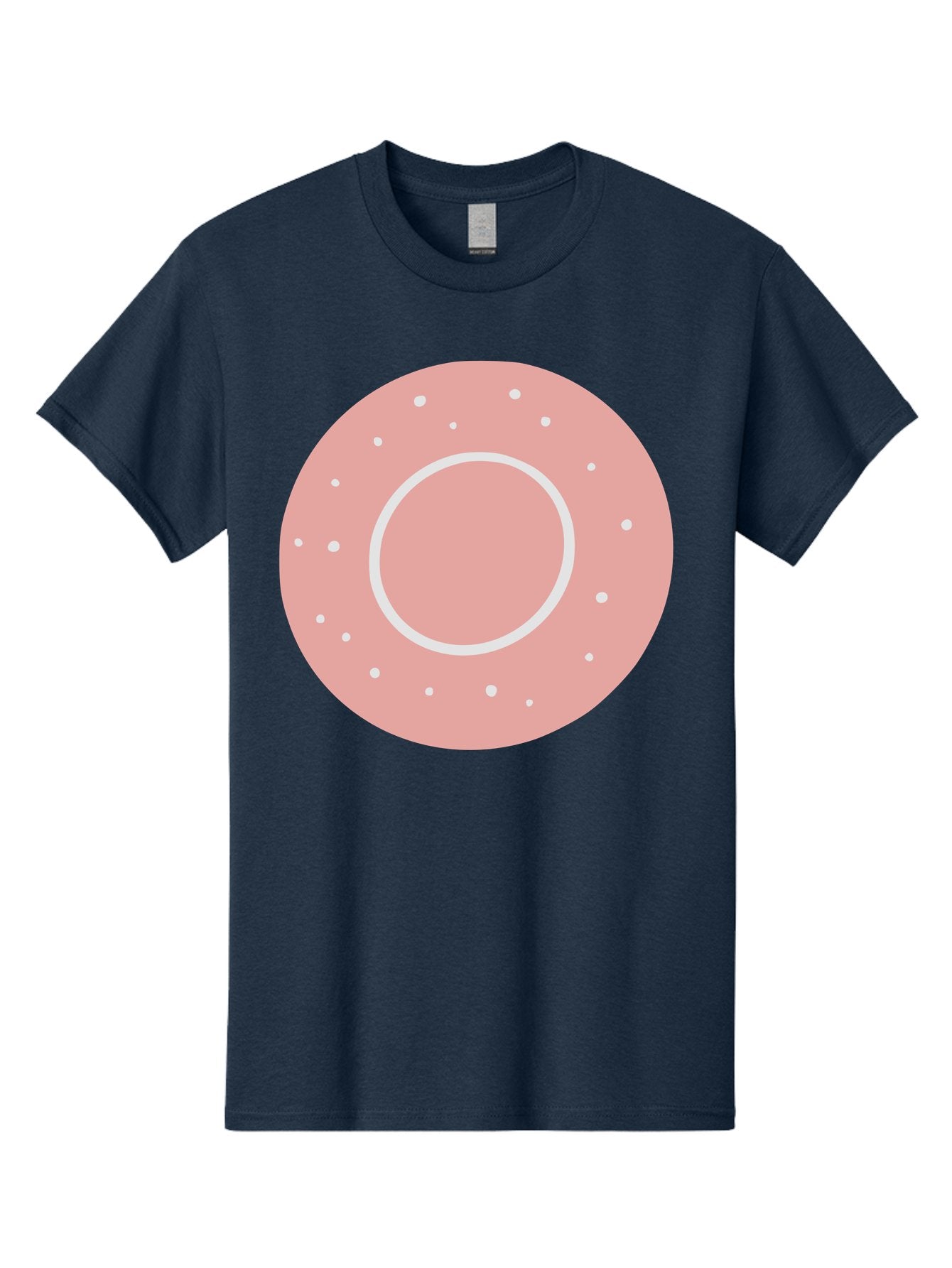 Donut Men'S Graphic Tee, 100% Cotton, Comfortable Casual Summer Wear, Machine Washable, Pink Donut, White Sprinkles, Sweet Treat, Tasty Pastry, Dessert Food, Baked Good, Ring Shaped, Food Illustration, Cute Design Aac019 11