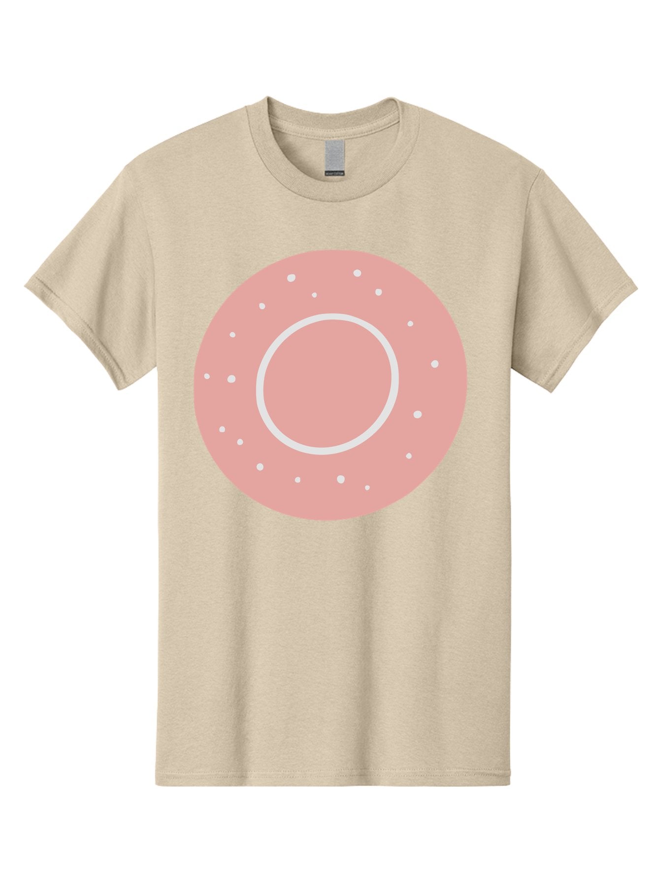 Donut Men'S Graphic Tee, 100% Cotton, Comfortable Casual Summer Wear, Machine Washable, Pink Donut, White Sprinkles, Sweet Treat, Tasty Pastry, Dessert Food, Baked Good, Ring Shaped, Food Illustration, Cute Design Aac019 10