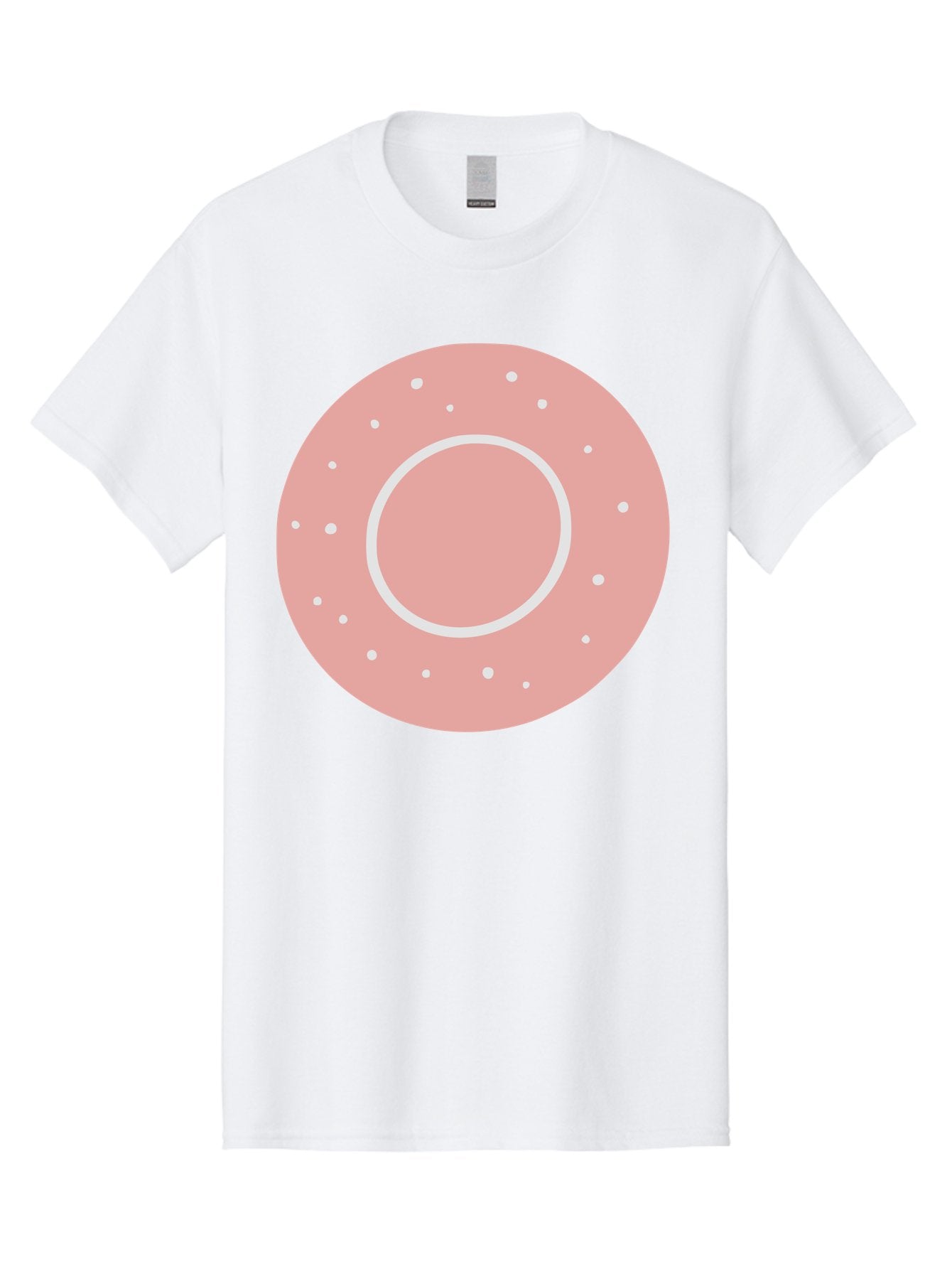 Donut Men'S Graphic Tee, 100% Cotton, Comfortable Casual Summer Wear, Machine Washable, Pink Donut, White Sprinkles, Sweet Treat, Tasty Pastry, Dessert Food, Baked Good, Ring Shaped, Food Illustration, Cute Design Aac019 7
