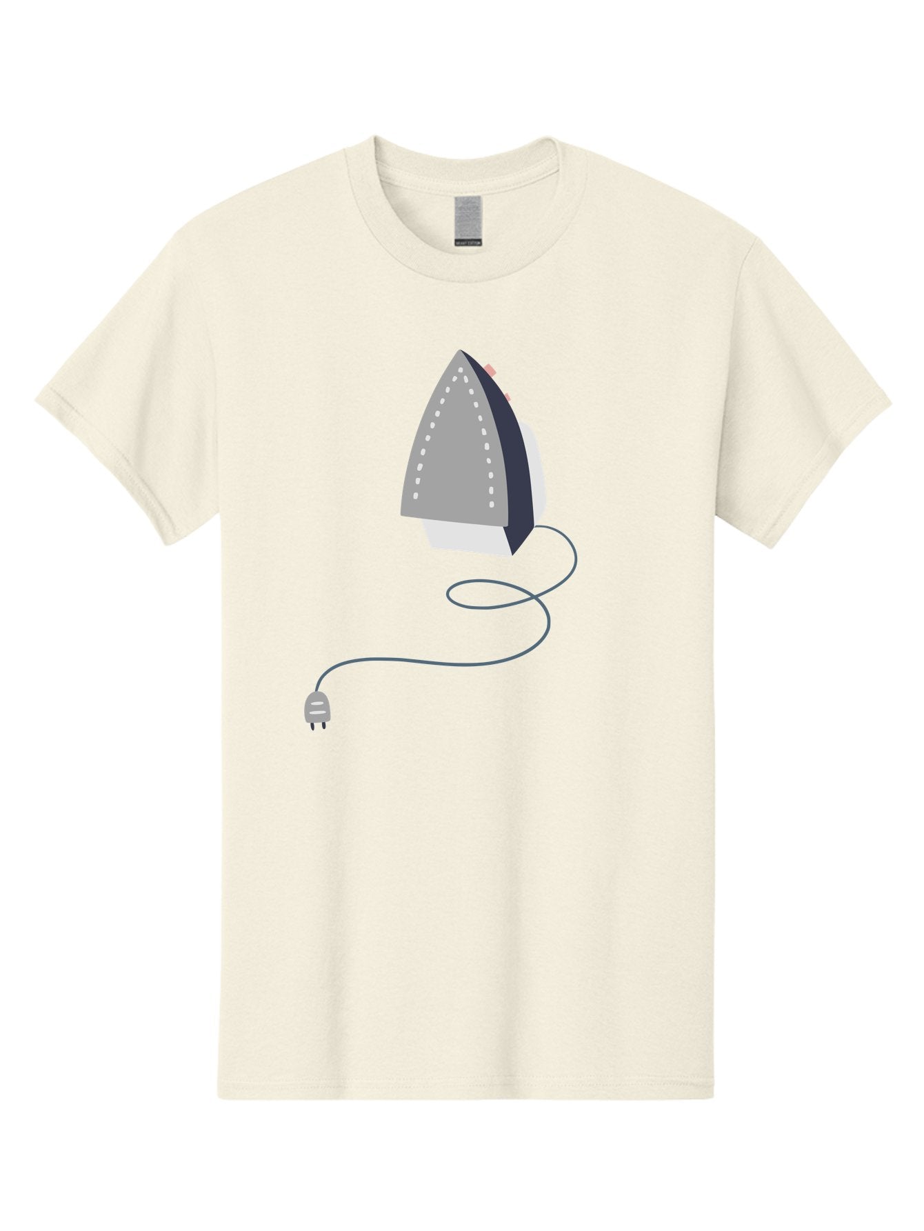 Electric-Iron Men'S Graphic Tee, 100% Cotton, Comfortable Casual Summer Wear, Machine Washable, Electric Iron, Household Appliance, Ironing Clothes, Steam Iron, Corded Iron, Domestic Chores, Laundry Day Aac024 13