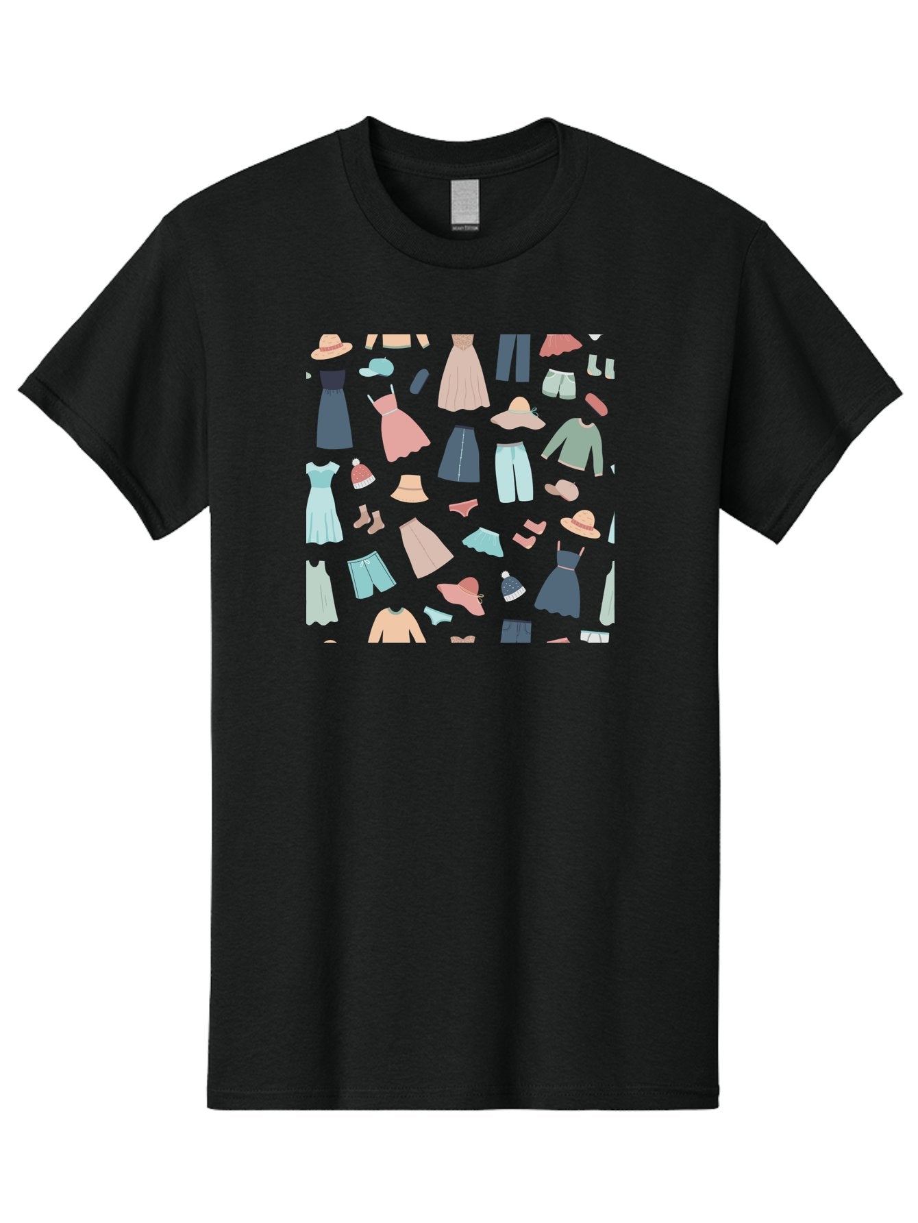 Fashion-Clothing Men'S Graphic Tee, 100% Cotton, Comfortable Casual Summer Wear, Machine Washable, Assorted Clothing Items, Pastel Colors, Fashion Accessories, Hats, Dresses, Tops, Pants, Shorts, Shoes, Casual Wear, Relaxed Fit, Aac031 6