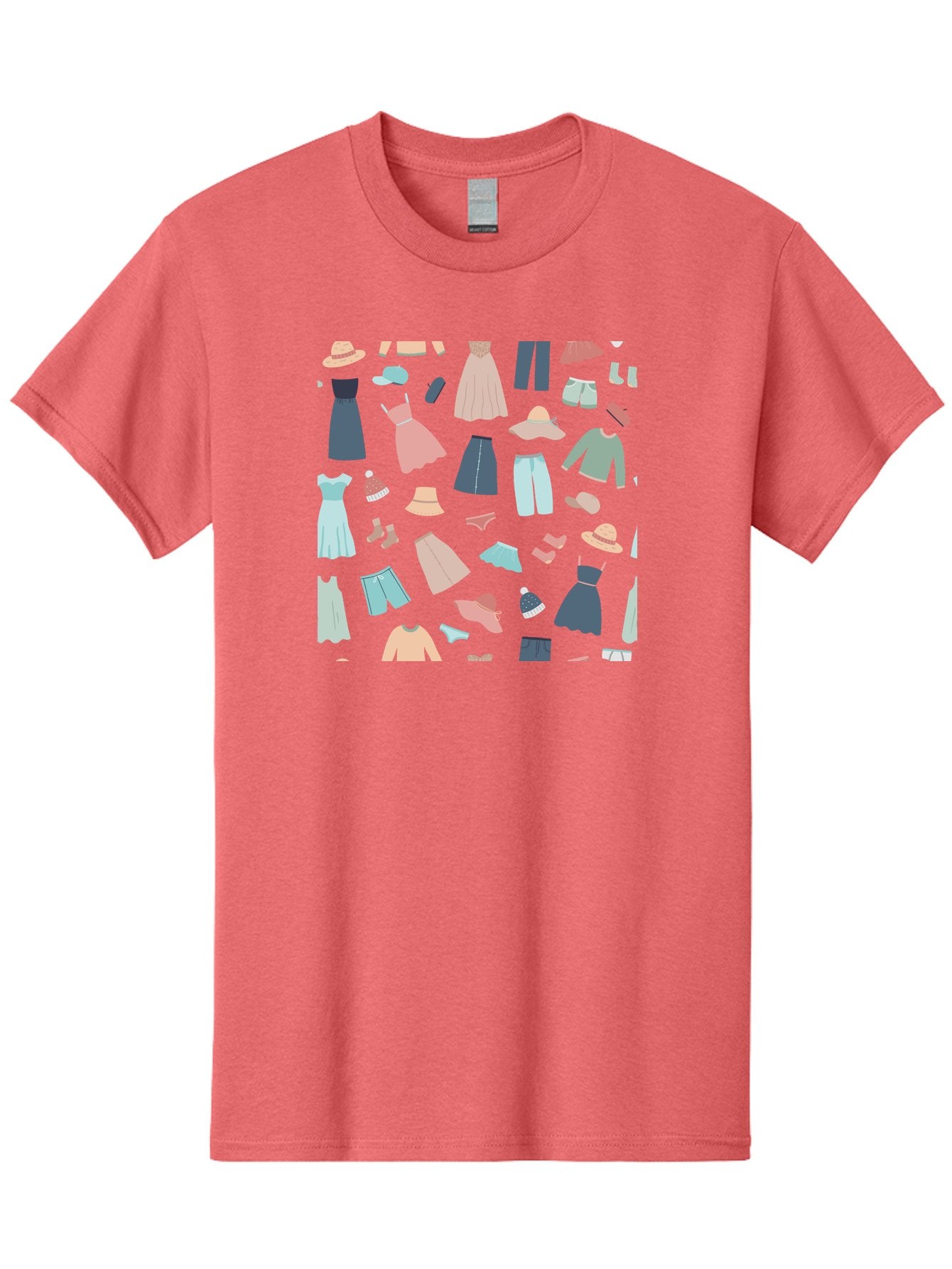 Fashion-Clothing Men'S Graphic Tee, 100% Cotton, Comfortable Casual Summer Wear, Machine Washable, Assorted Clothing Items, Pastel Colors, Fashion Accessories, Hats, Dresses, Tops, Pants, Shorts, Shoes, Casual Wear, Relaxed Fit, Aac031 5