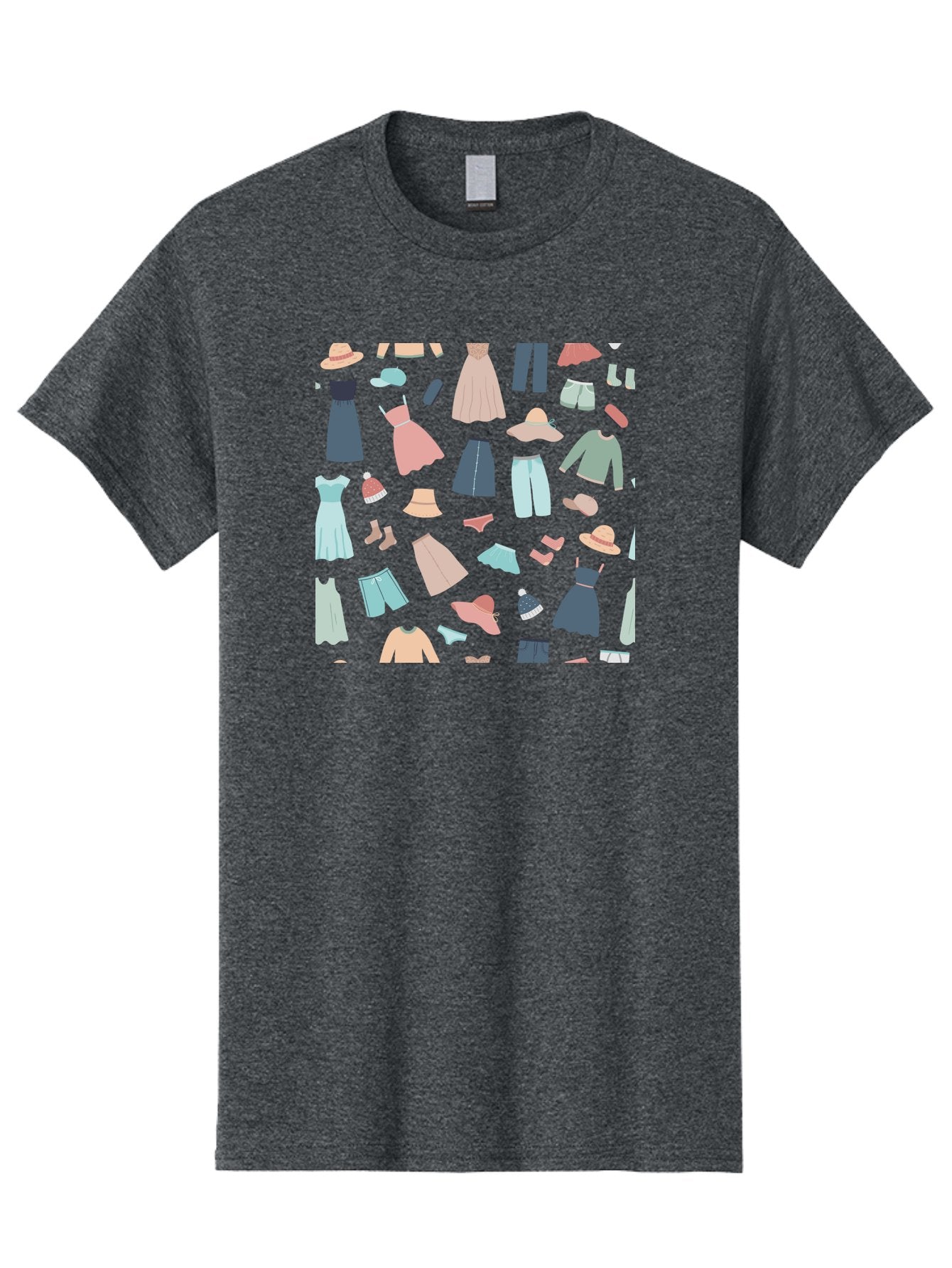 Fashion-Clothing Men'S Graphic Tee, 100% Cotton, Comfortable Casual Summer Wear, Machine Washable, Assorted Clothing Items, Pastel Colors, Fashion Accessories, Hats, Dresses, Tops, Pants, Shorts, Shoes, Casual Wear, Relaxed Fit, Aac031 12