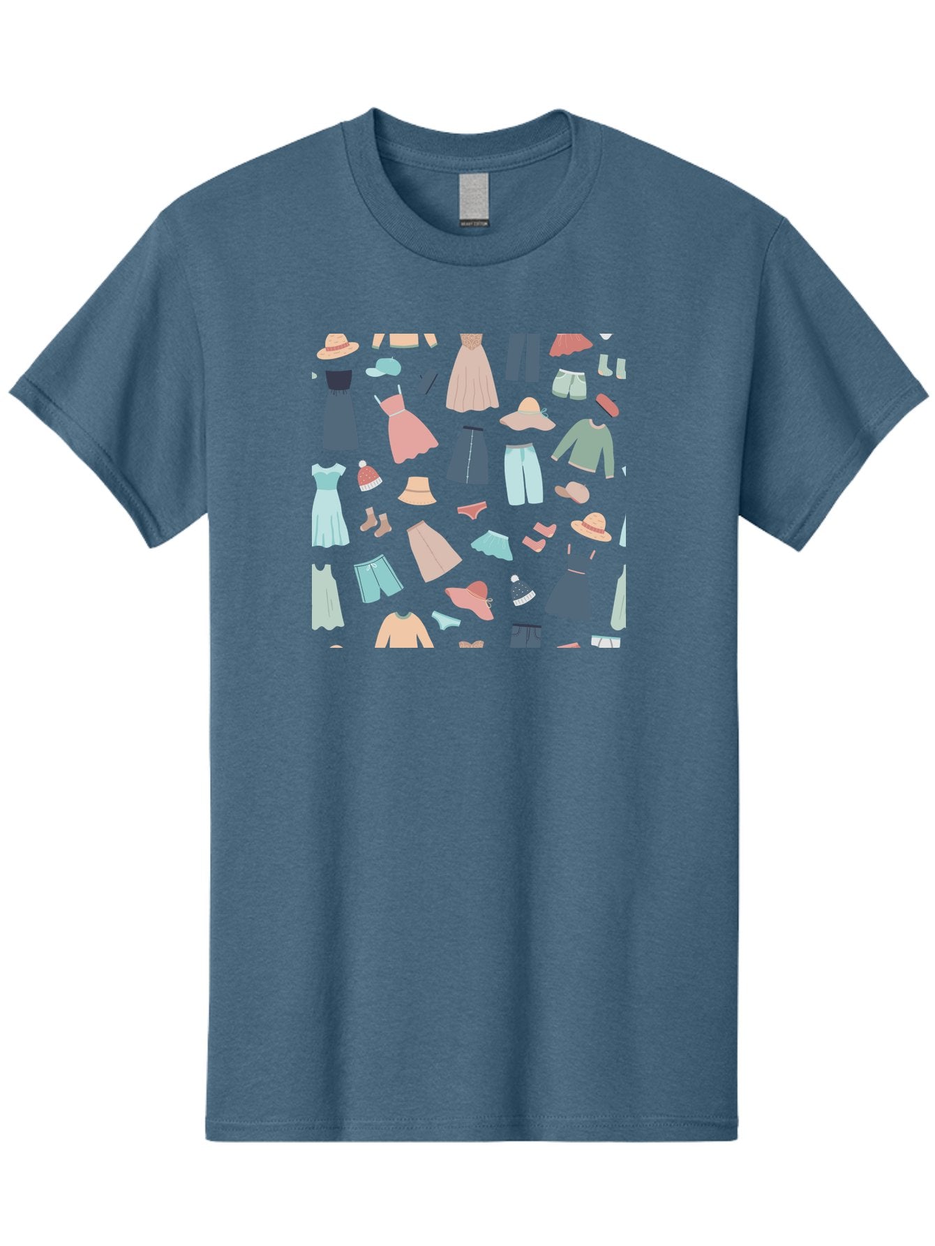 Fashion-Clothing Men'S Graphic Tee, 100% Cotton, Comfortable Casual Summer Wear, Machine Washable, Assorted Clothing Items, Pastel Colors, Fashion Accessories, Hats, Dresses, Tops, Pants, Shorts, Shoes, Casual Wear, Relaxed Fit, Aac031 9