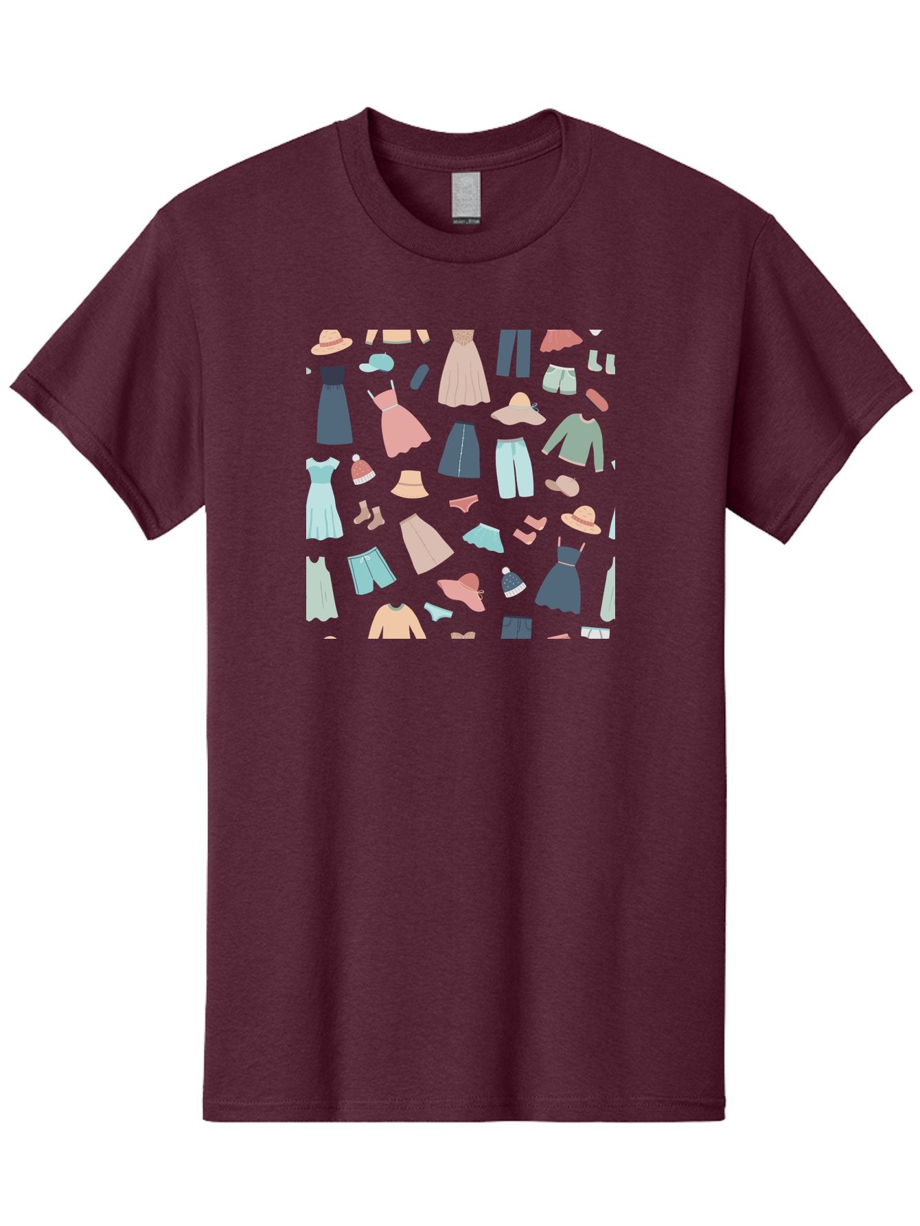 Fashion-Clothing Men'S Graphic Tee, 100% Cotton, Comfortable Casual Summer Wear, Machine Washable, Assorted Clothing Items, Pastel Colors, Fashion Accessories, Hats, Dresses, Tops, Pants, Shorts, Shoes, Casual Wear, Relaxed Fit, Aac031 3