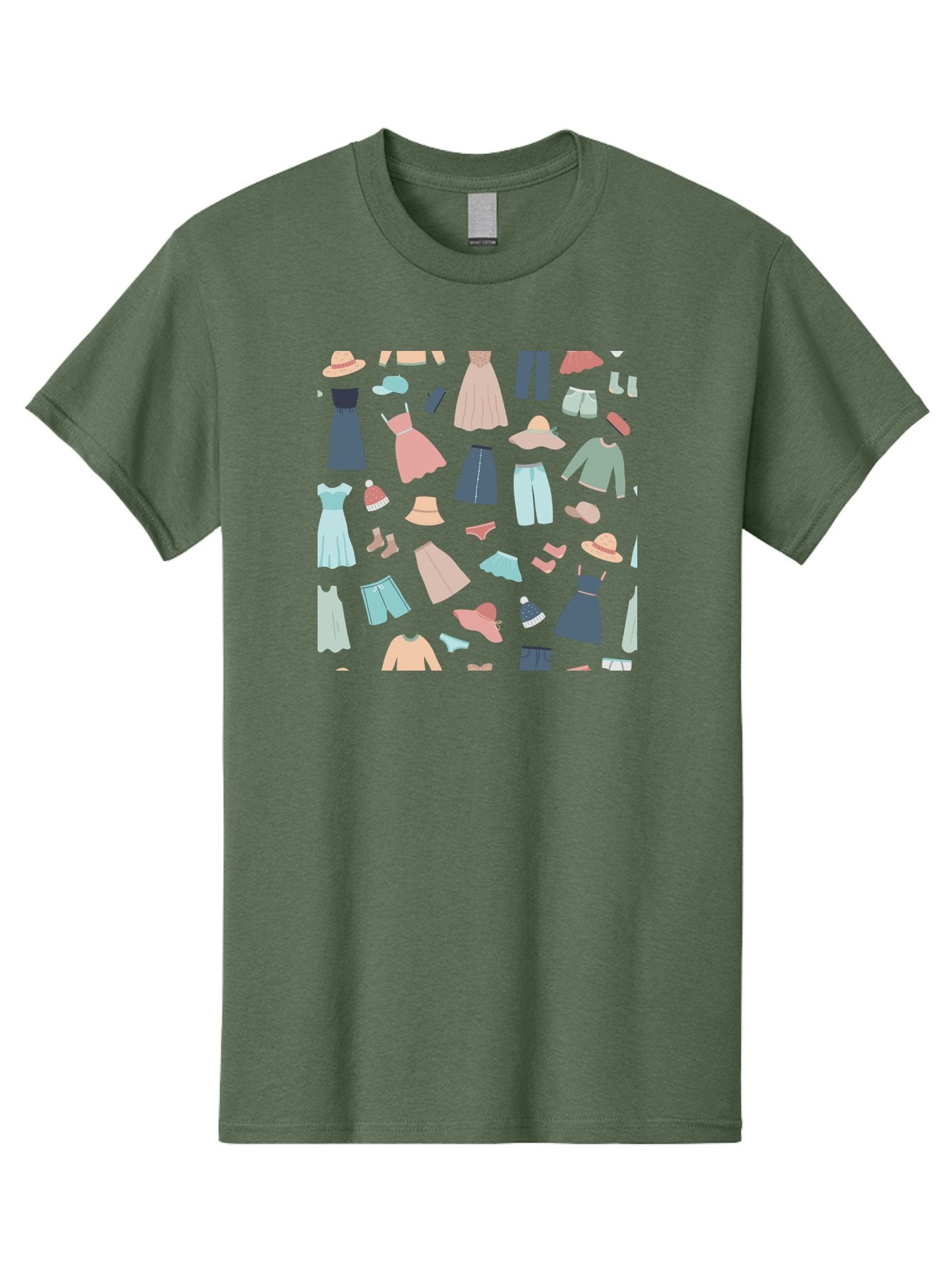 Fashion-Clothing Men'S Graphic Tee, 100% Cotton, Comfortable Casual Summer Wear, Machine Washable, Assorted Clothing Items, Pastel Colors, Fashion Accessories, Hats, Dresses, Tops, Pants, Shorts, Shoes, Casual Wear, Relaxed Fit, Aac031 13